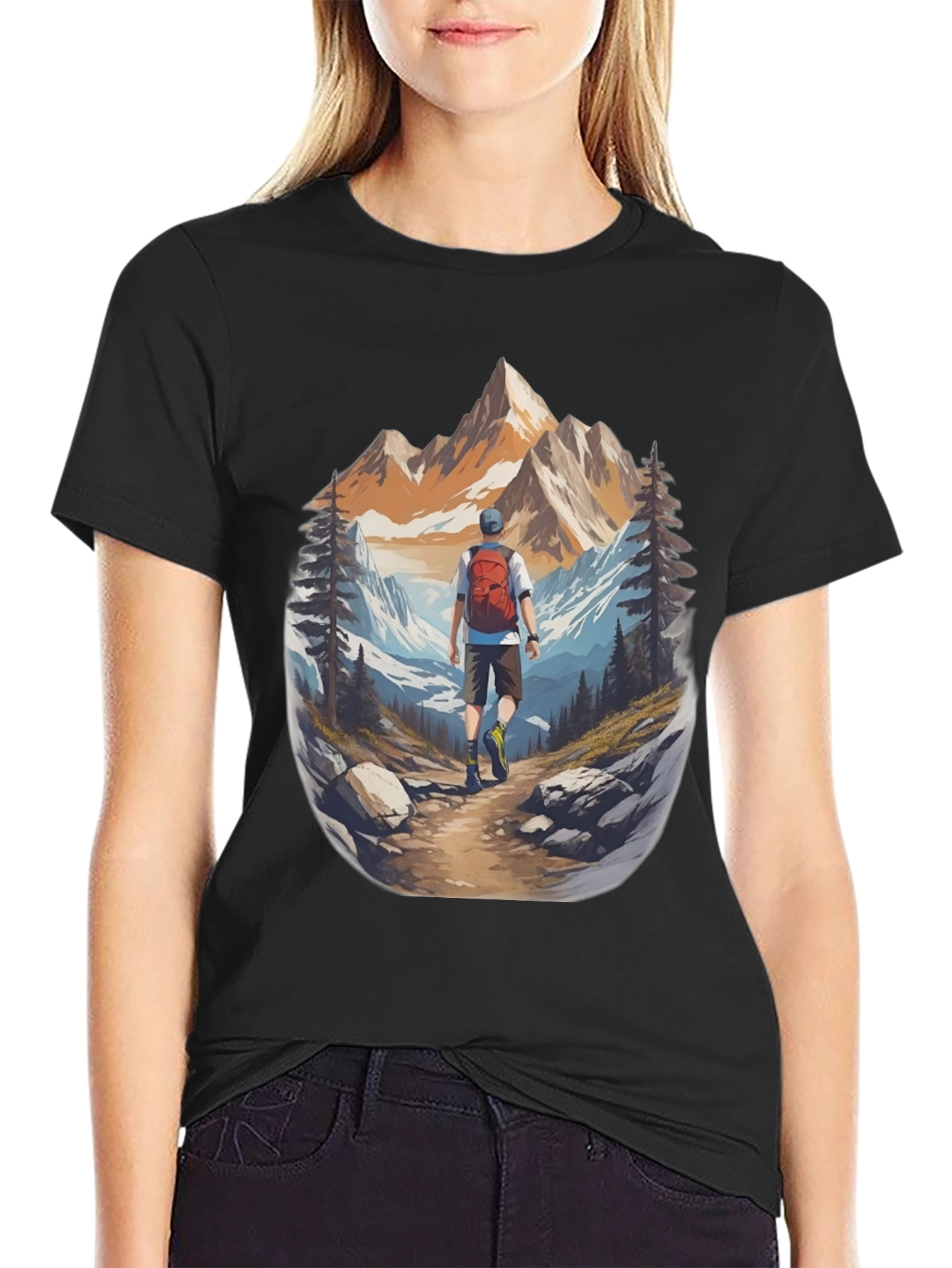 Mountain Hiker Graphic Tee - Adventure Ready!