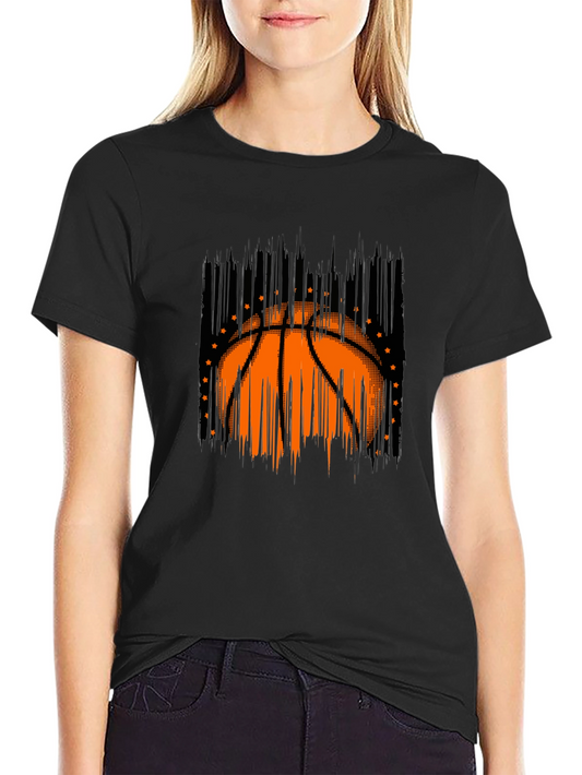 Basketball Graphic Black T-Shirt