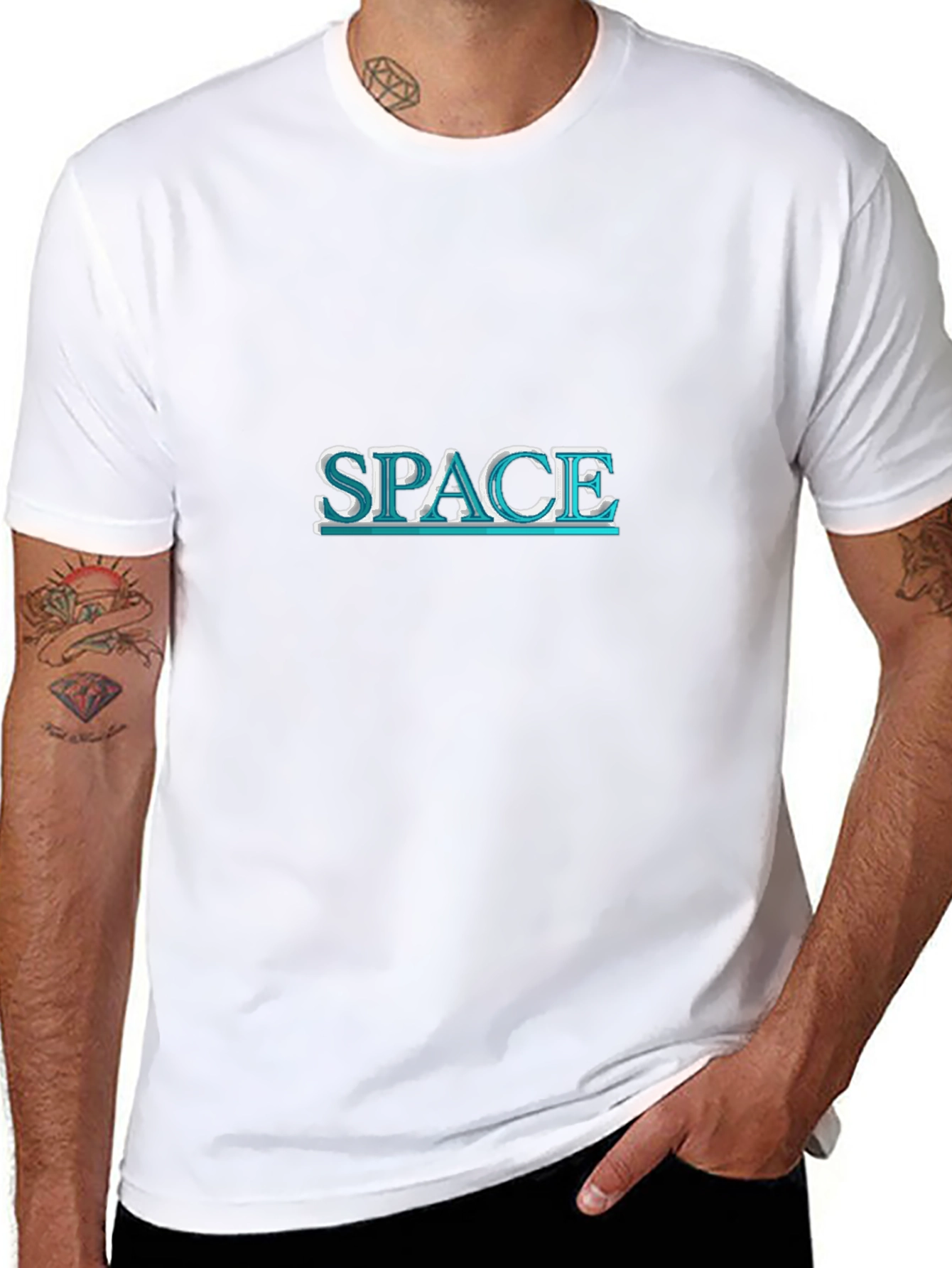 Space T-Shirt - Black Graphic Tee
