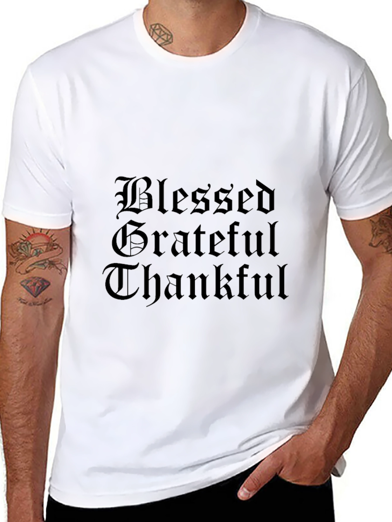 Blessed Grateful Thankful Graphic Tee
