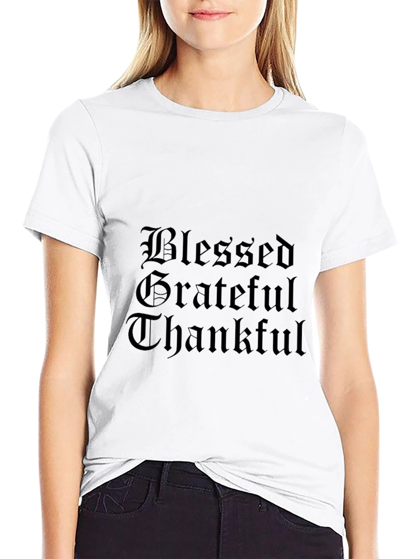 Blessed Grateful Thankful Graphic Tee