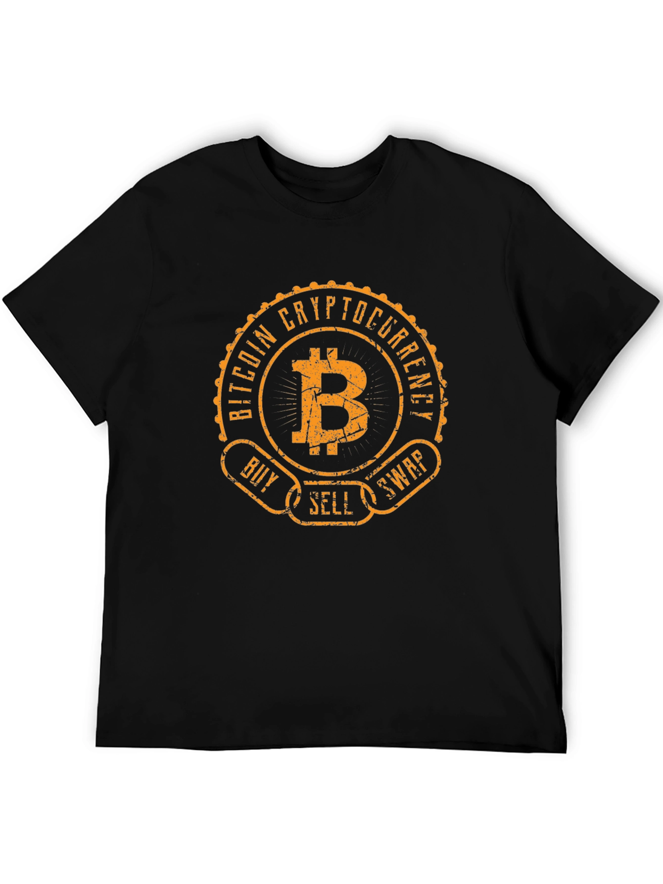 Bitcoin Cryptocurrency Graphic Tee - Buy Sell Swap