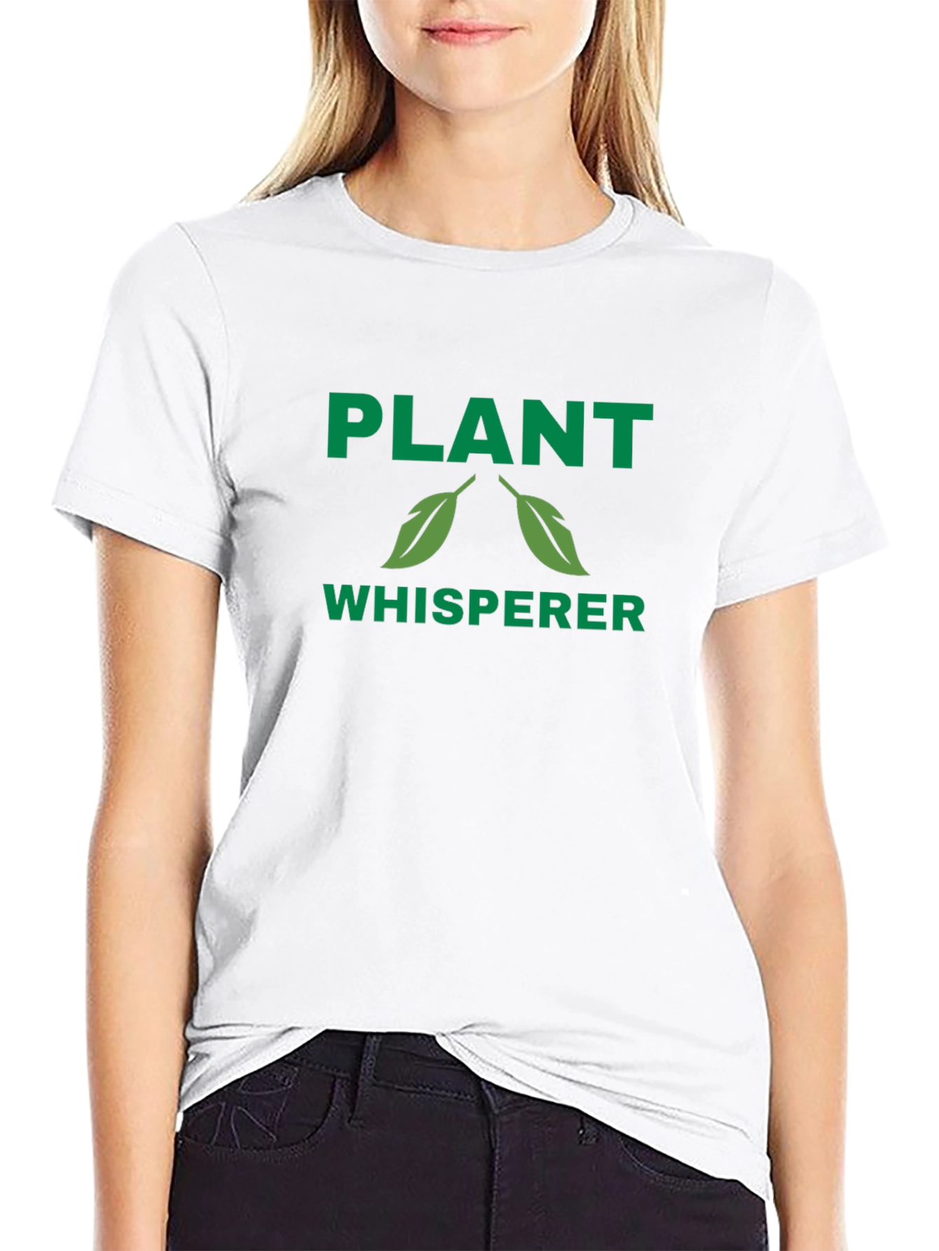 Plant Whisperer Graphic T-Shirt - Green Print