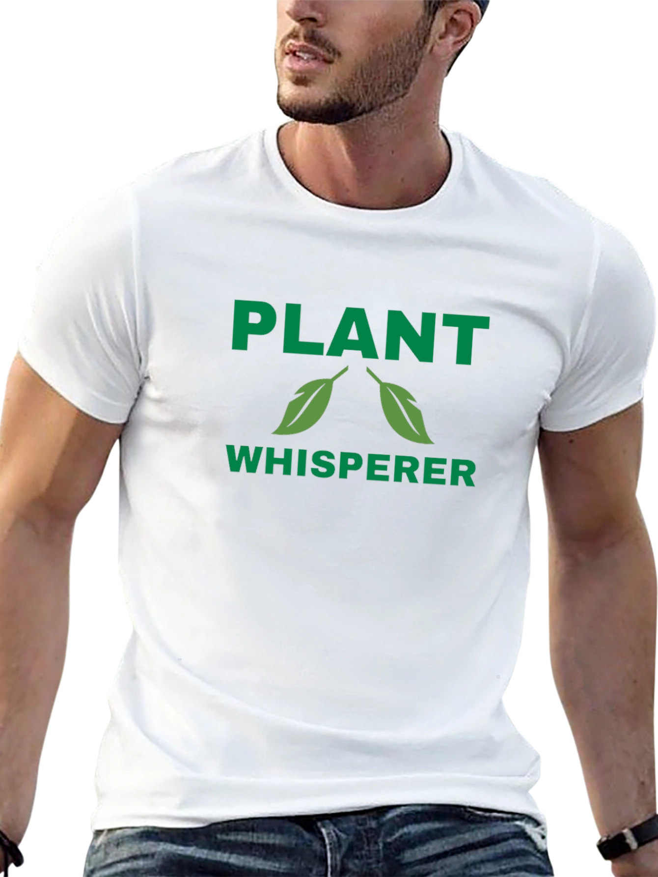 Plant Whisperer Graphic T-Shirt - Green Print