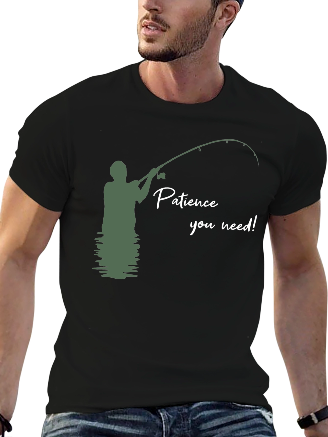 Patience You Need Fishing Graphic T-Shirt