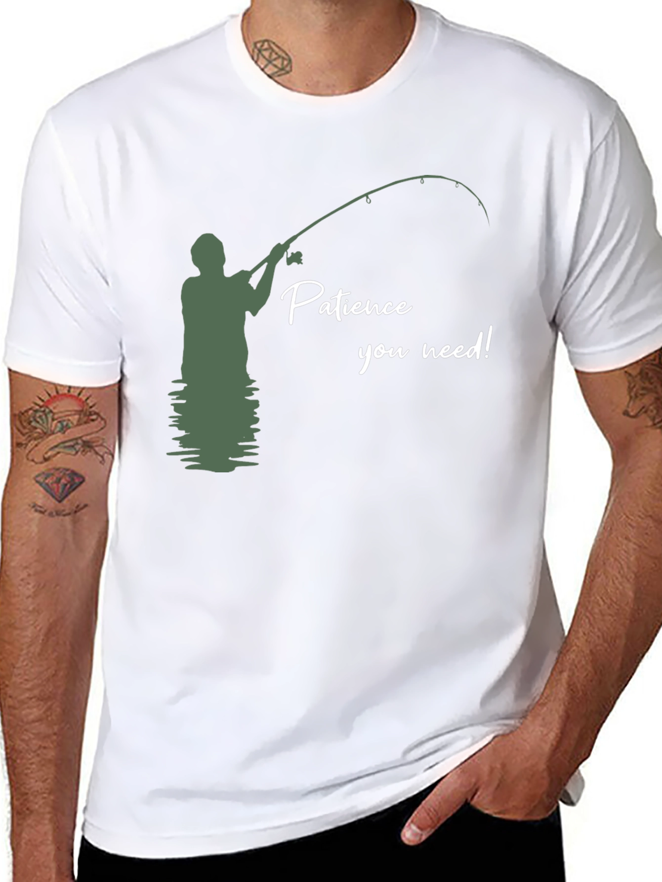 Patience You Need Fishing Graphic T-Shirt