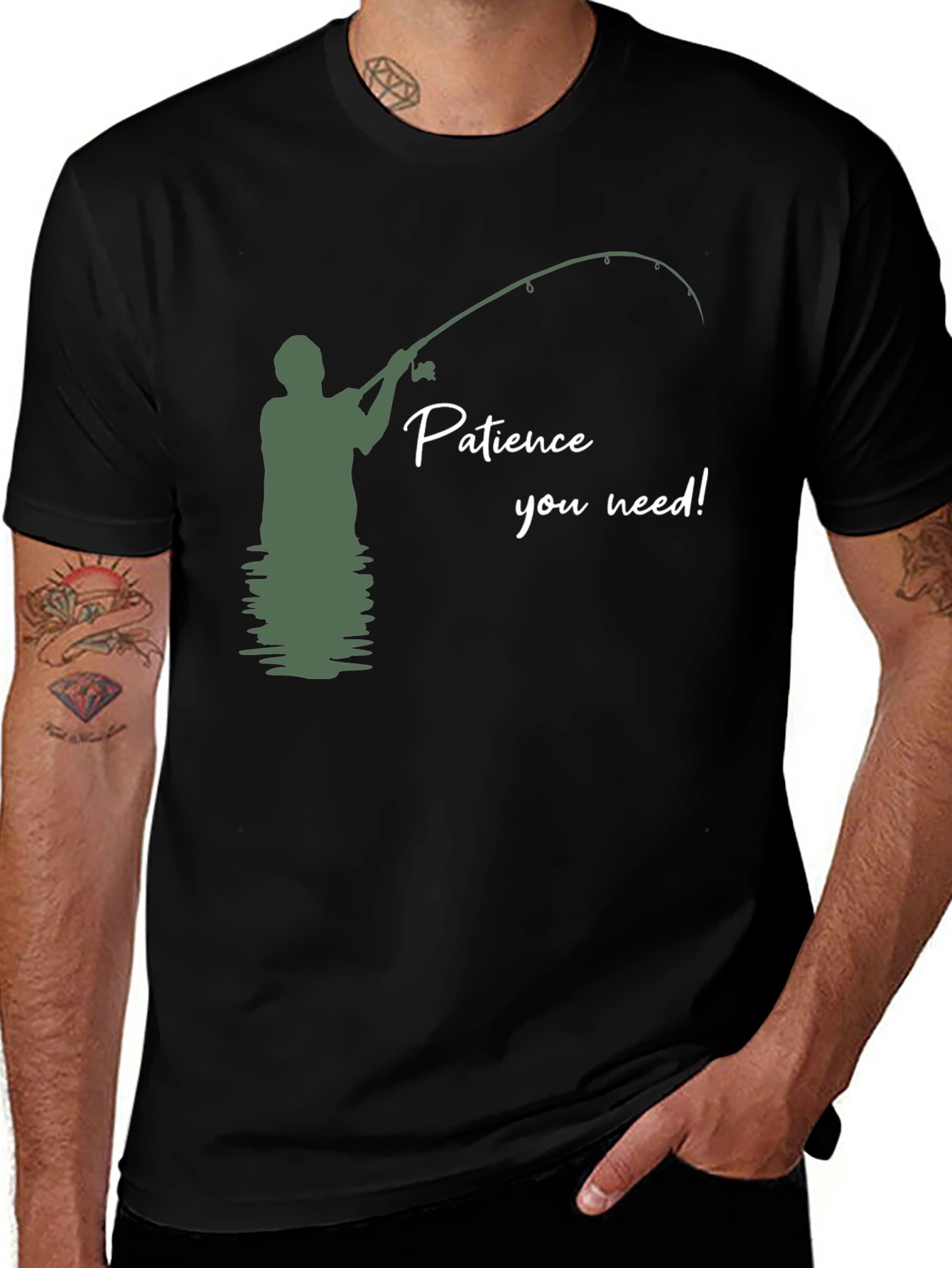 Patience You Need Fishing Graphic T-Shirt