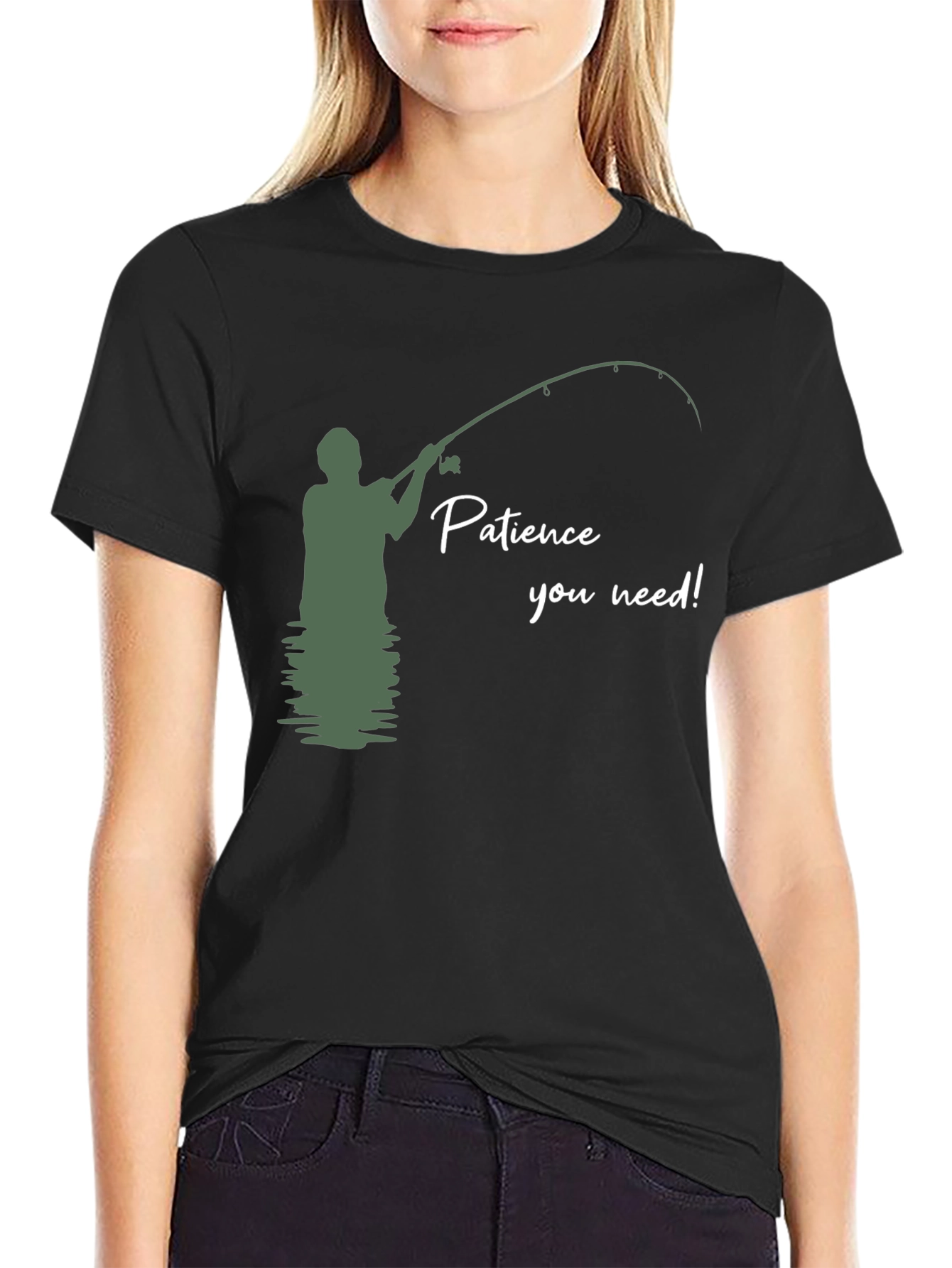 Patience You Need Fishing Graphic T-Shirt
