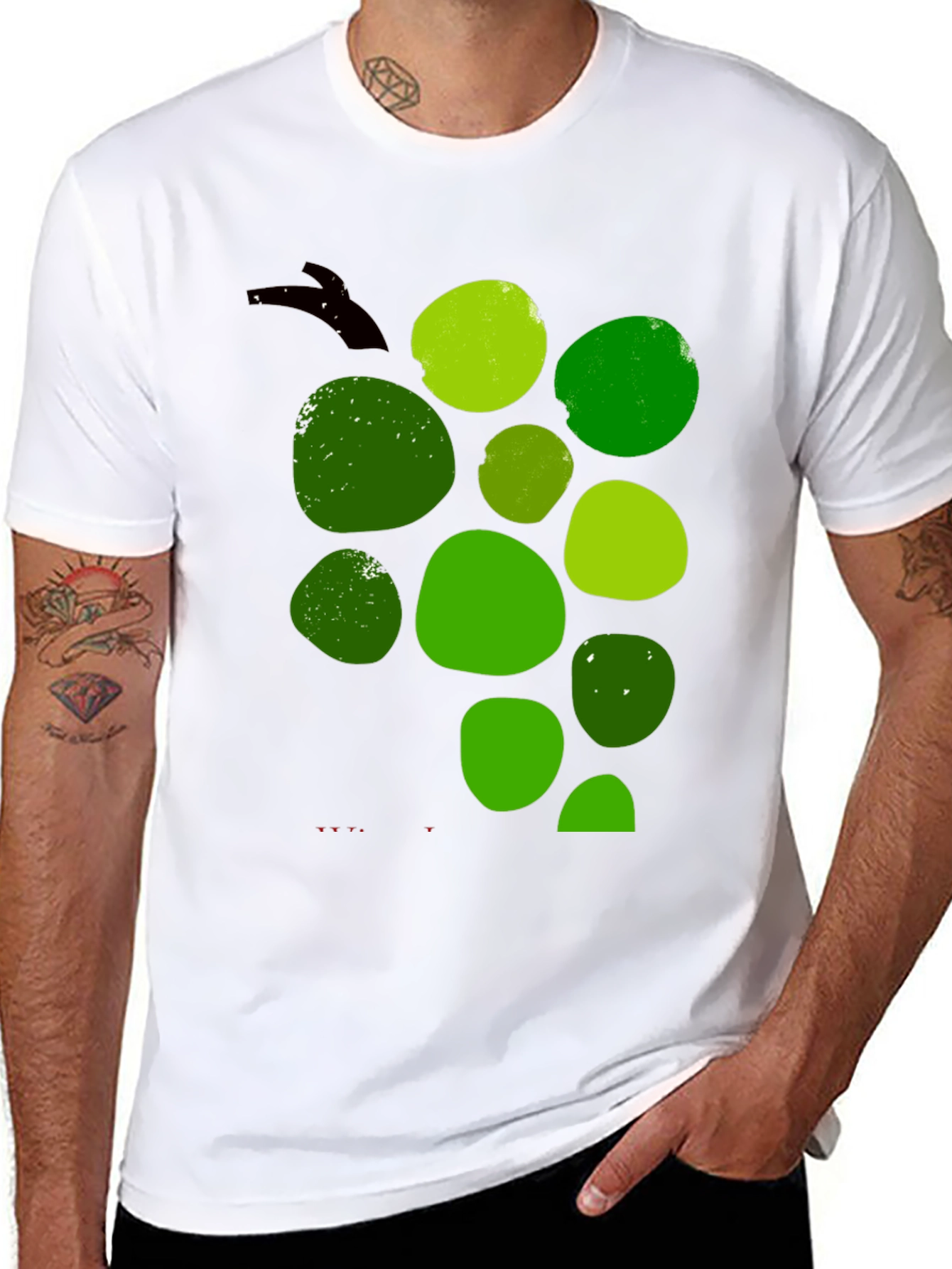Green Grape Graphic T-Shirt
