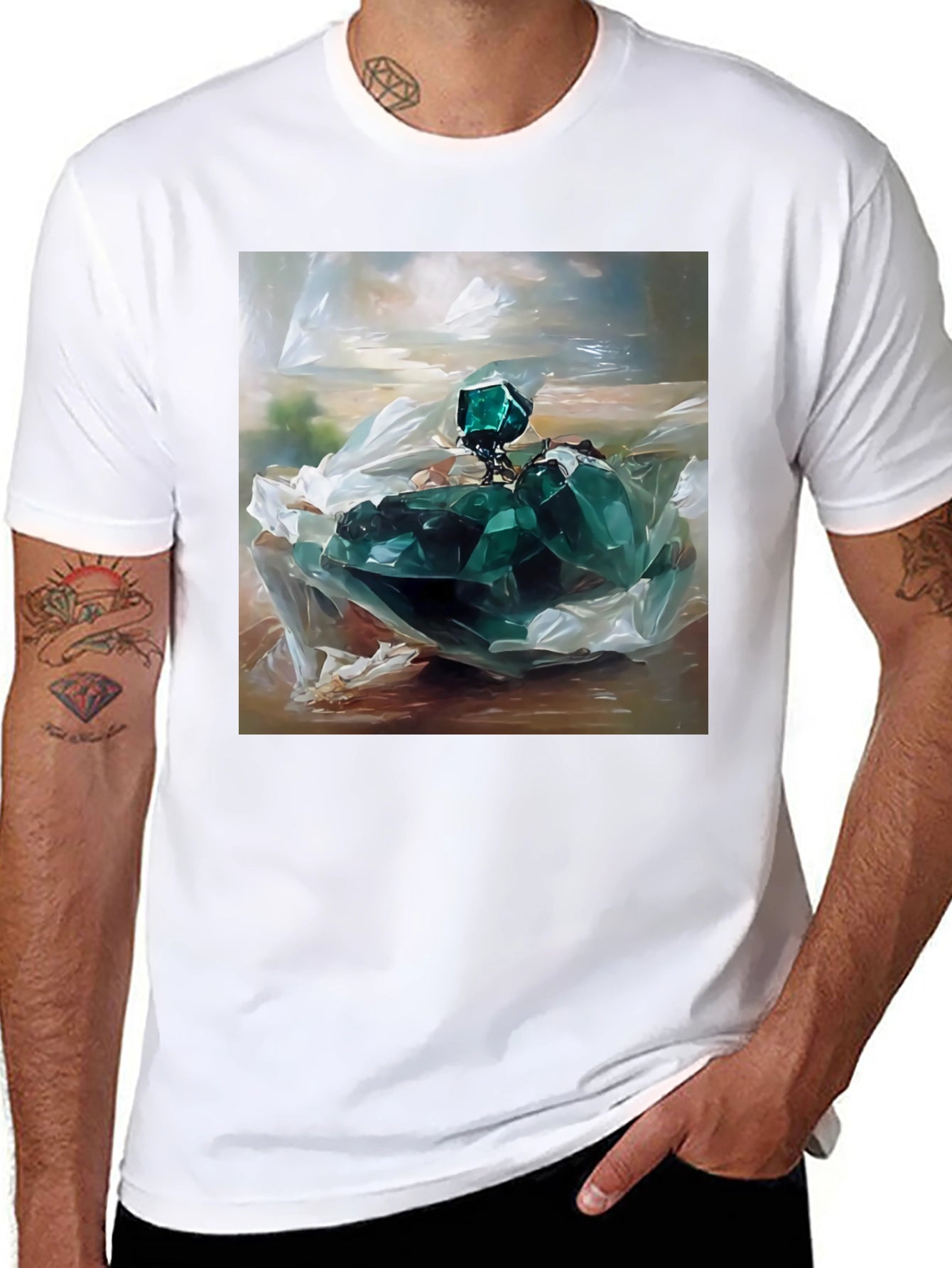 Emerald Gemstone Graphic Tee