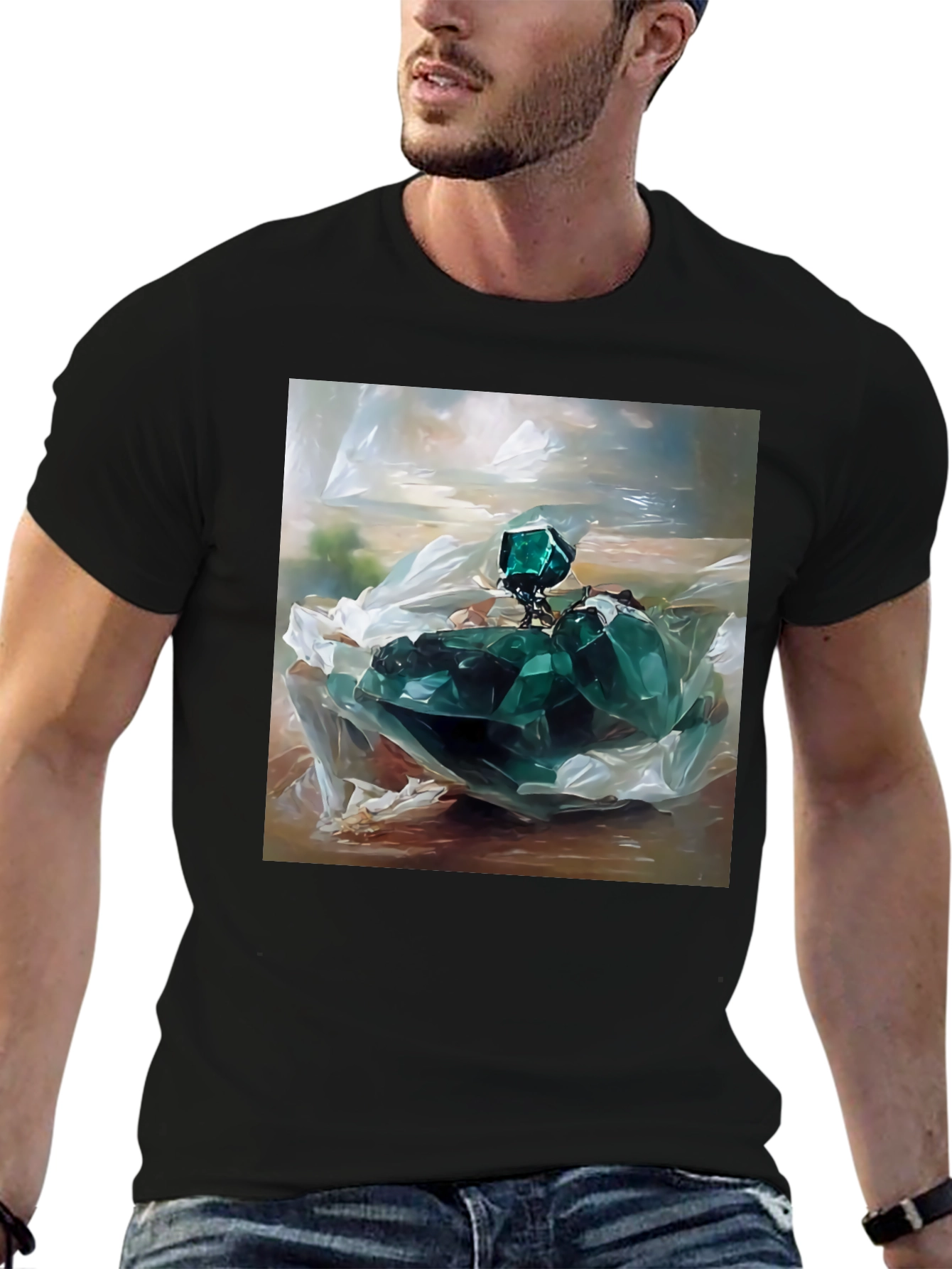 Emerald Gemstone Graphic Tee