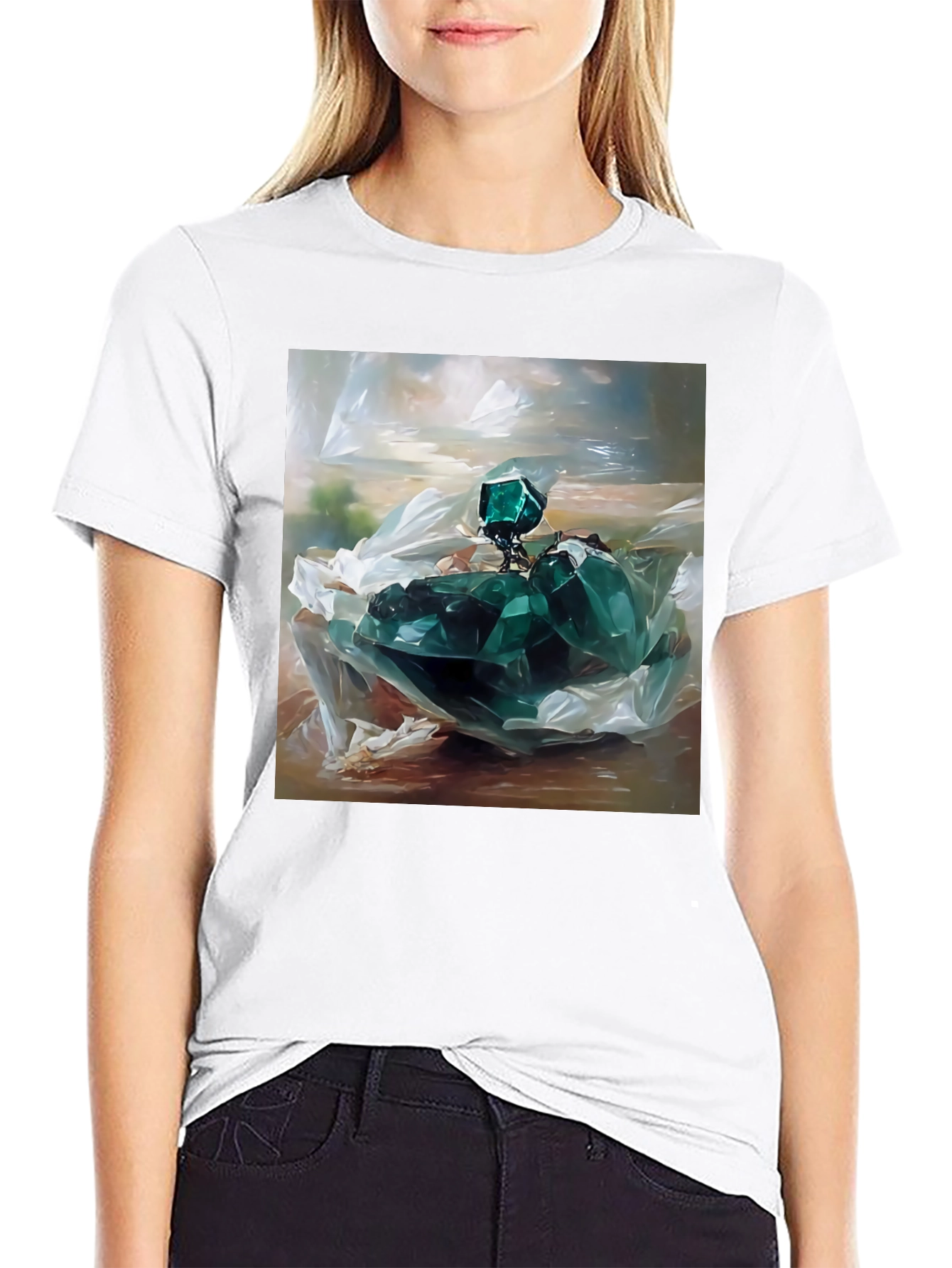 Emerald Gemstone Graphic Tee