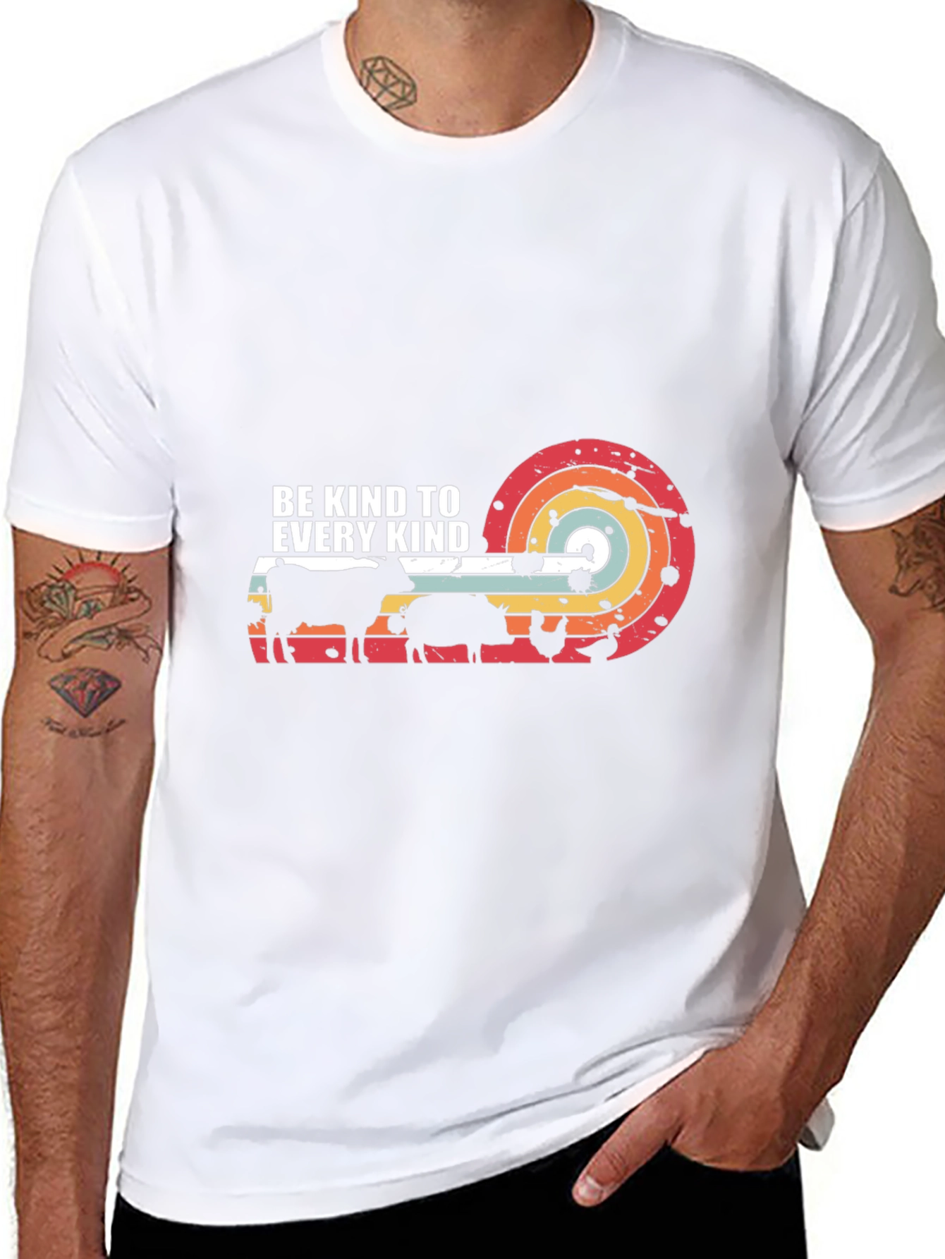 Kind to Every Kind Animal Silhouette Graphic Tee