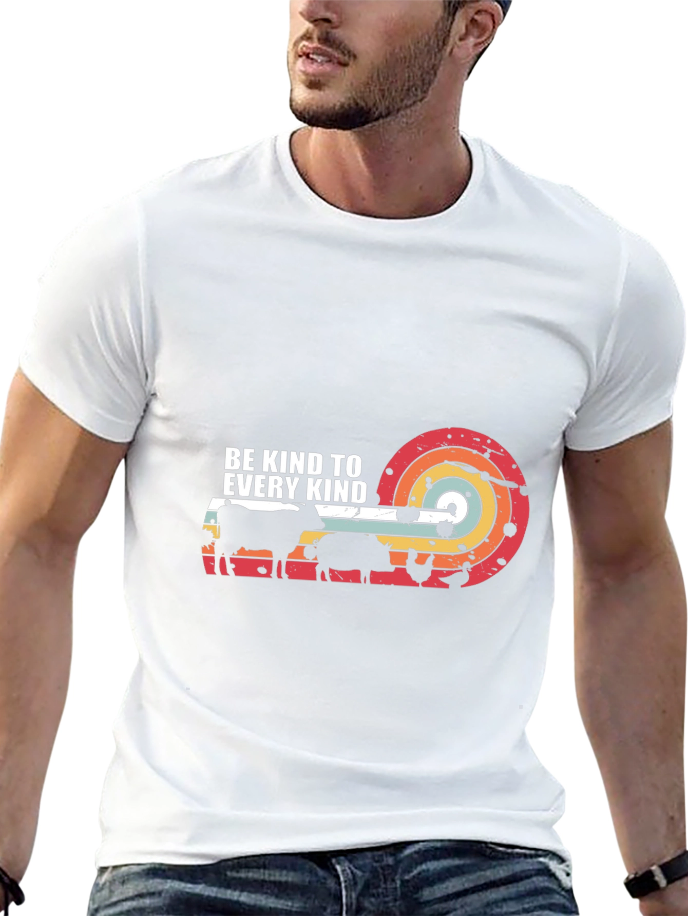 Kind to Every Kind Animal Silhouette Graphic Tee