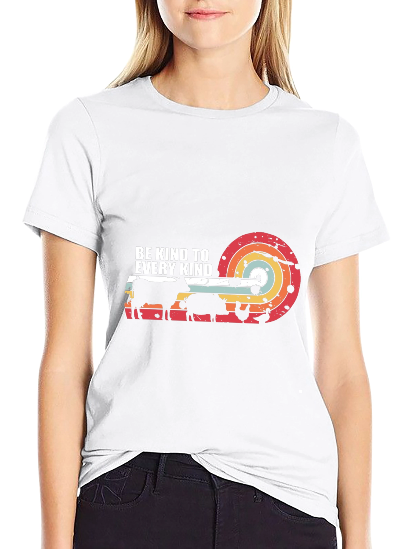 Kind to Every Kind Animal Silhouette Graphic Tee