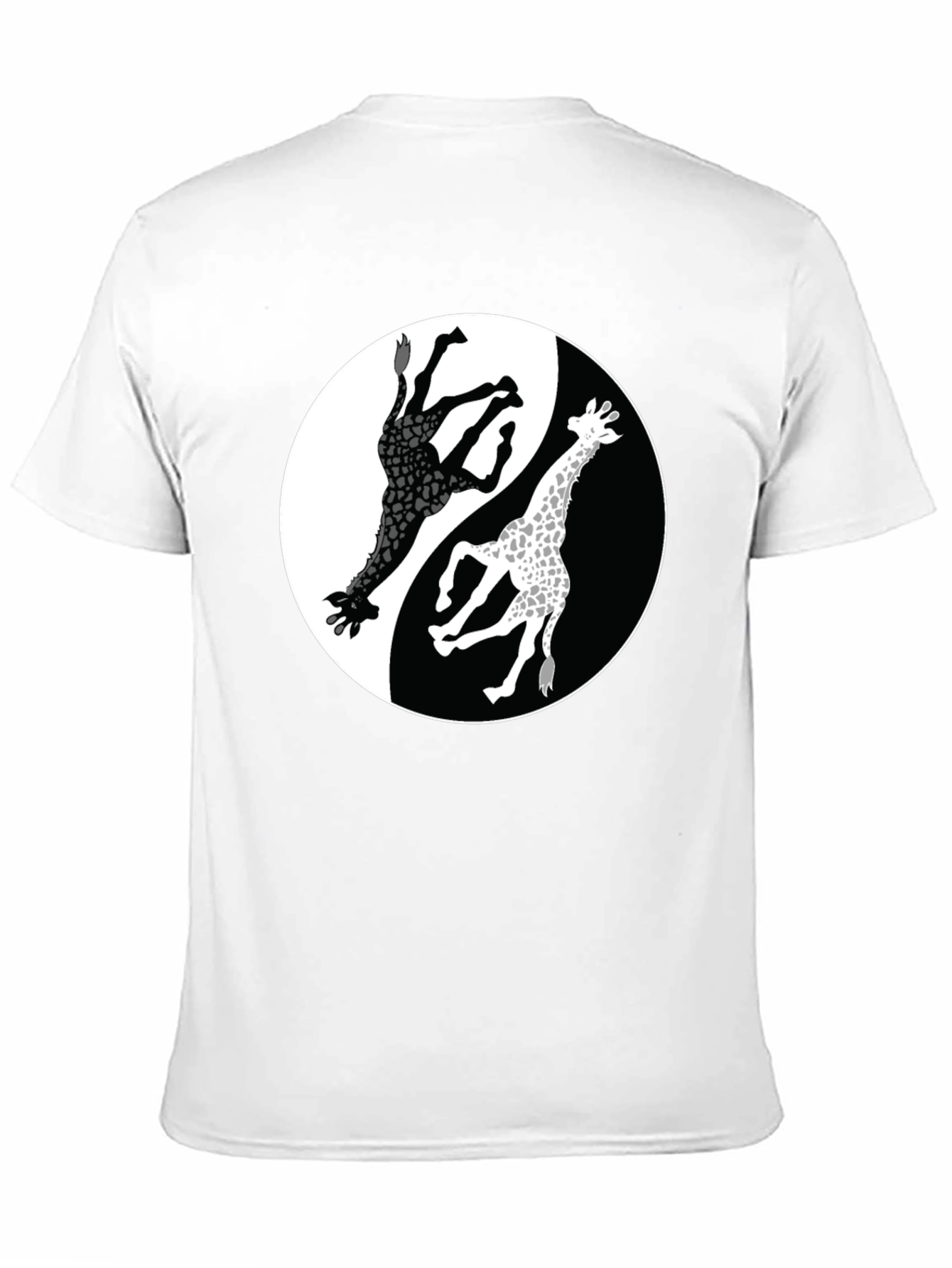 Yin Yang Giraffe Graphic Tee