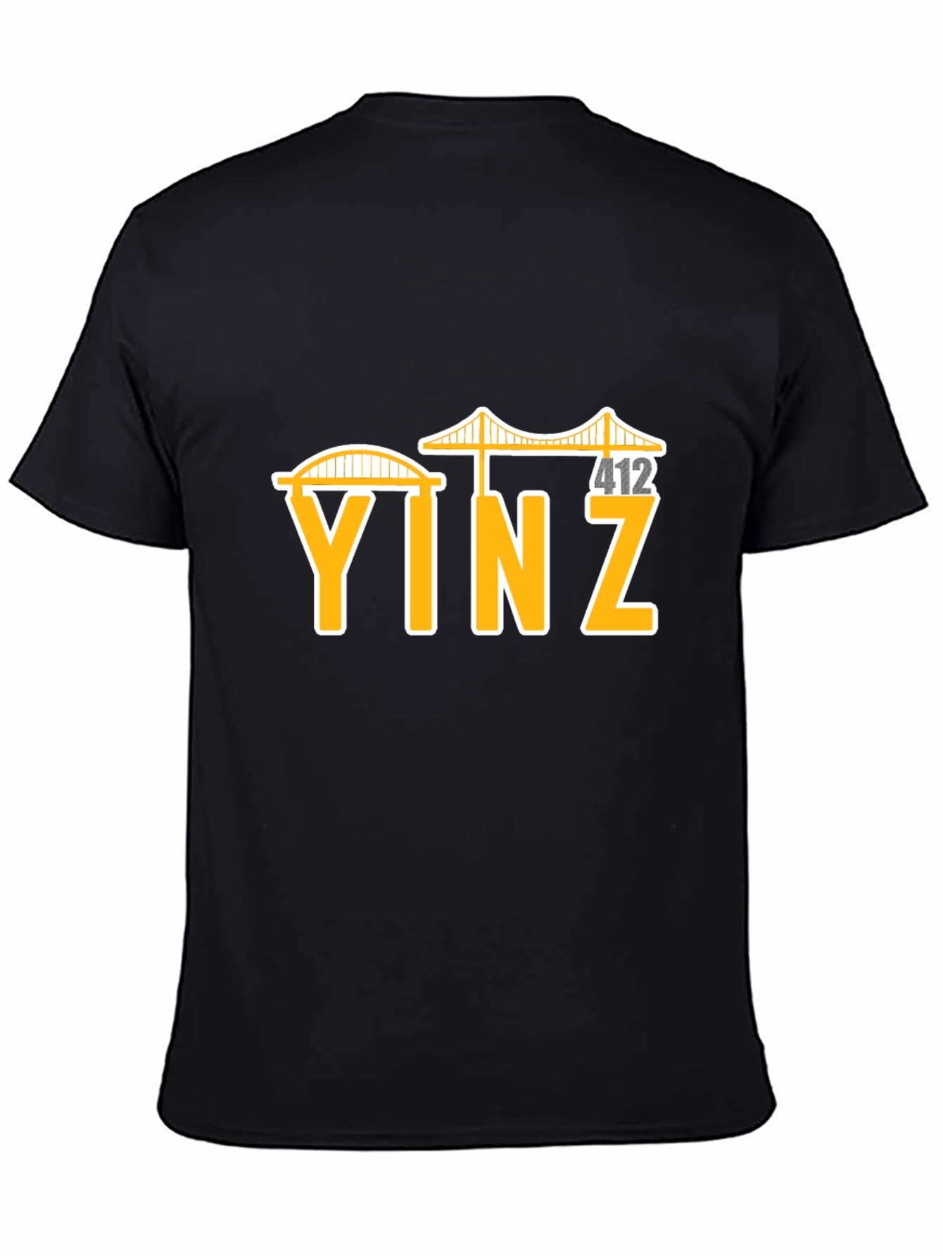 Yinz Pittsburgh Black T-Shirt - Local Pride
