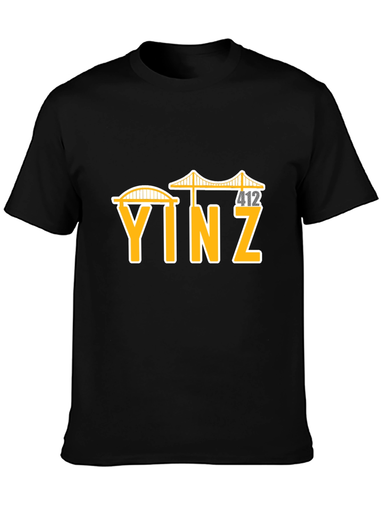 Yinz Pittsburgh Black T-Shirt - Local Pride