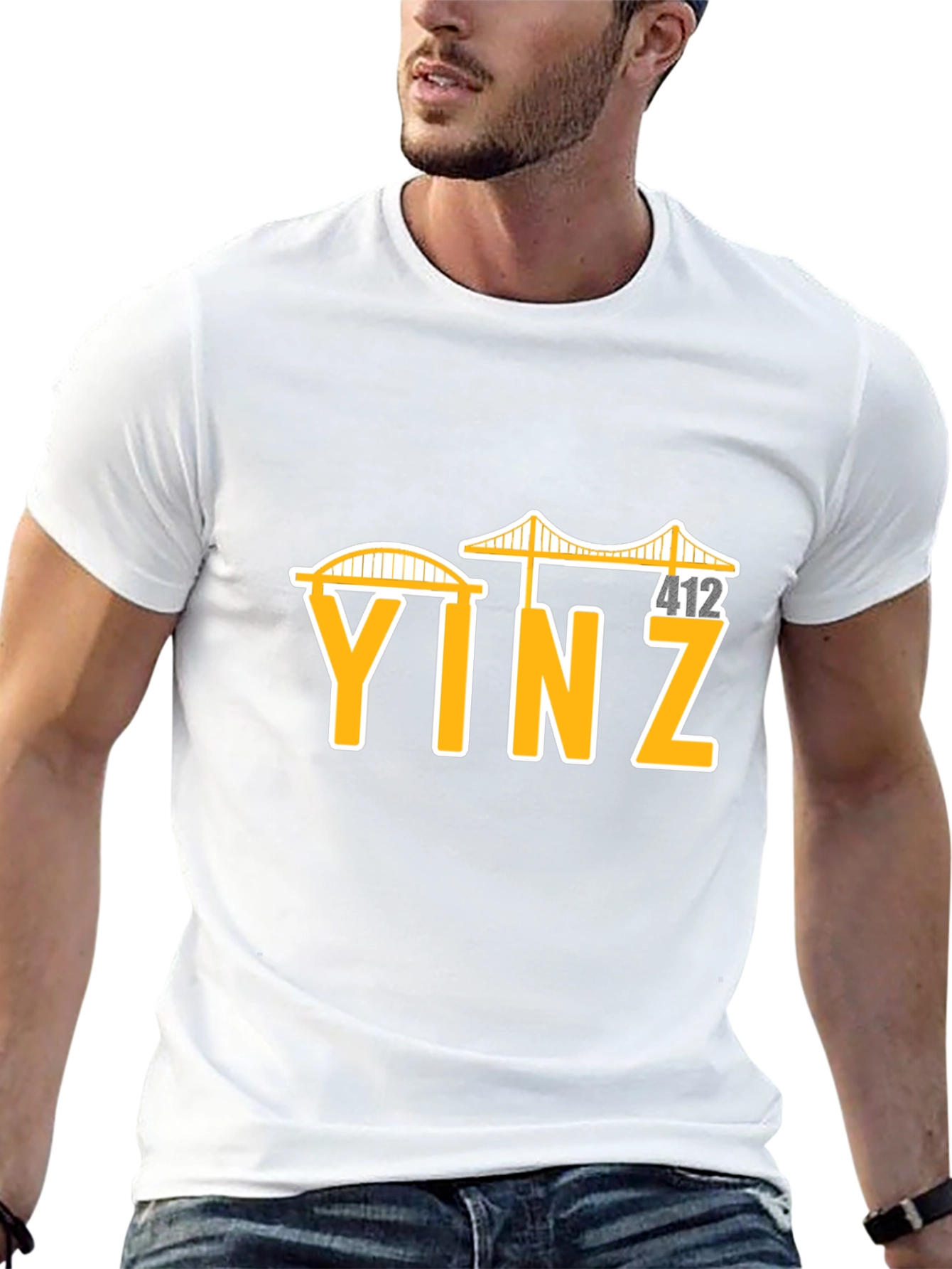 Yinz Pittsburgh Black T-Shirt - Local Pride