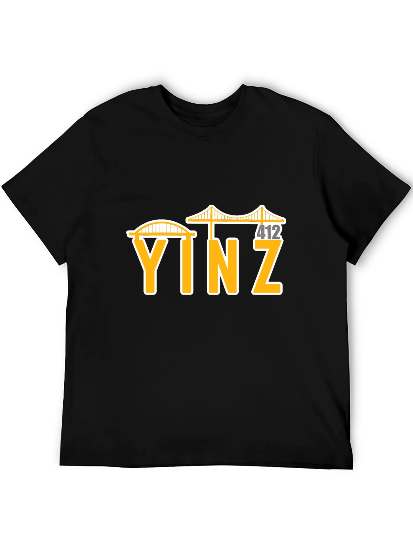 Yinz Pittsburgh Black T-Shirt - Local Pride
