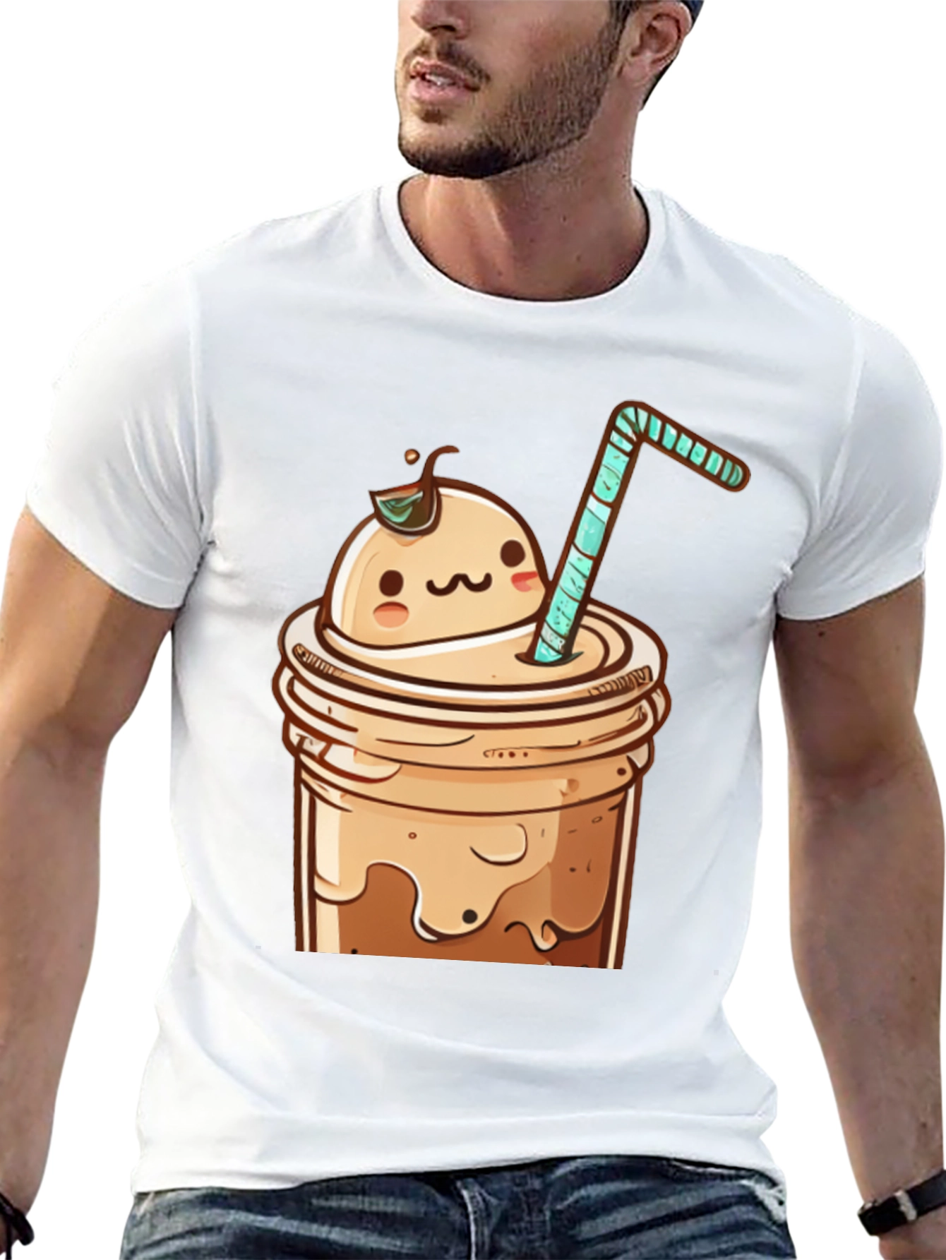 Cute Kawaii Boba Tea Graphic Tee