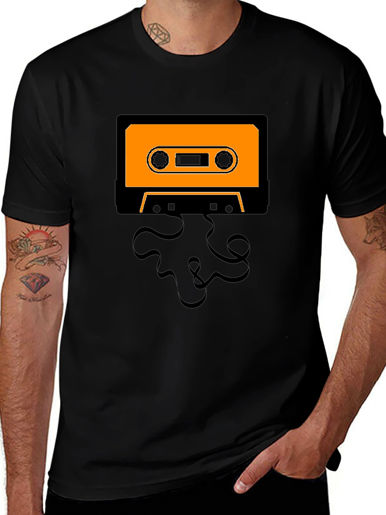 Retro Cassette Tape Graphic T-Shirt