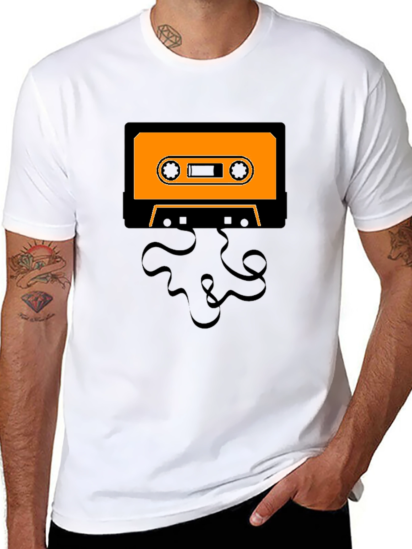 Retro Cassette Tape Graphic T-Shirt