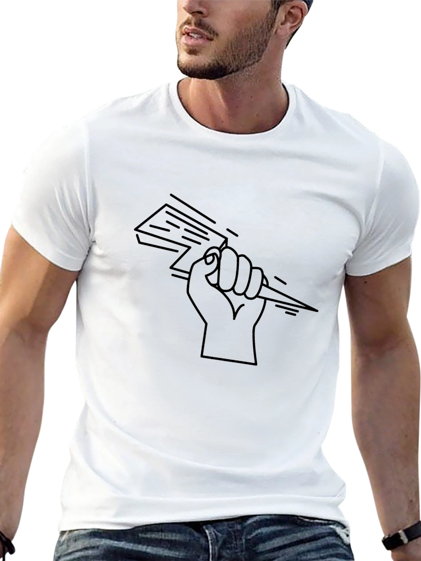Lightning Bolt Hand Graphic Tee