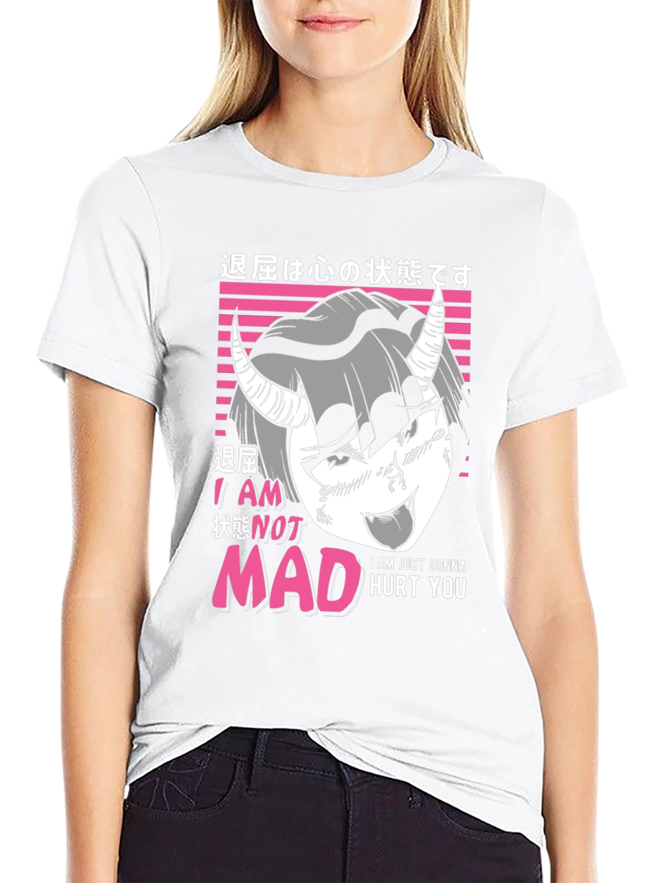 I Am Not Mad Anime Graphic T-Shirt
