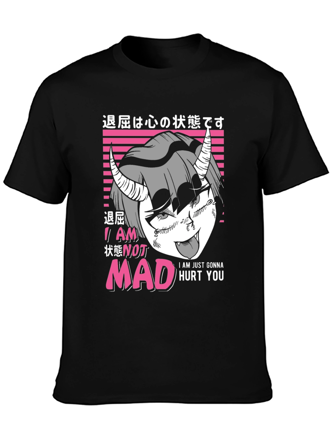 I Am Not Mad Anime Graphic T-Shirt