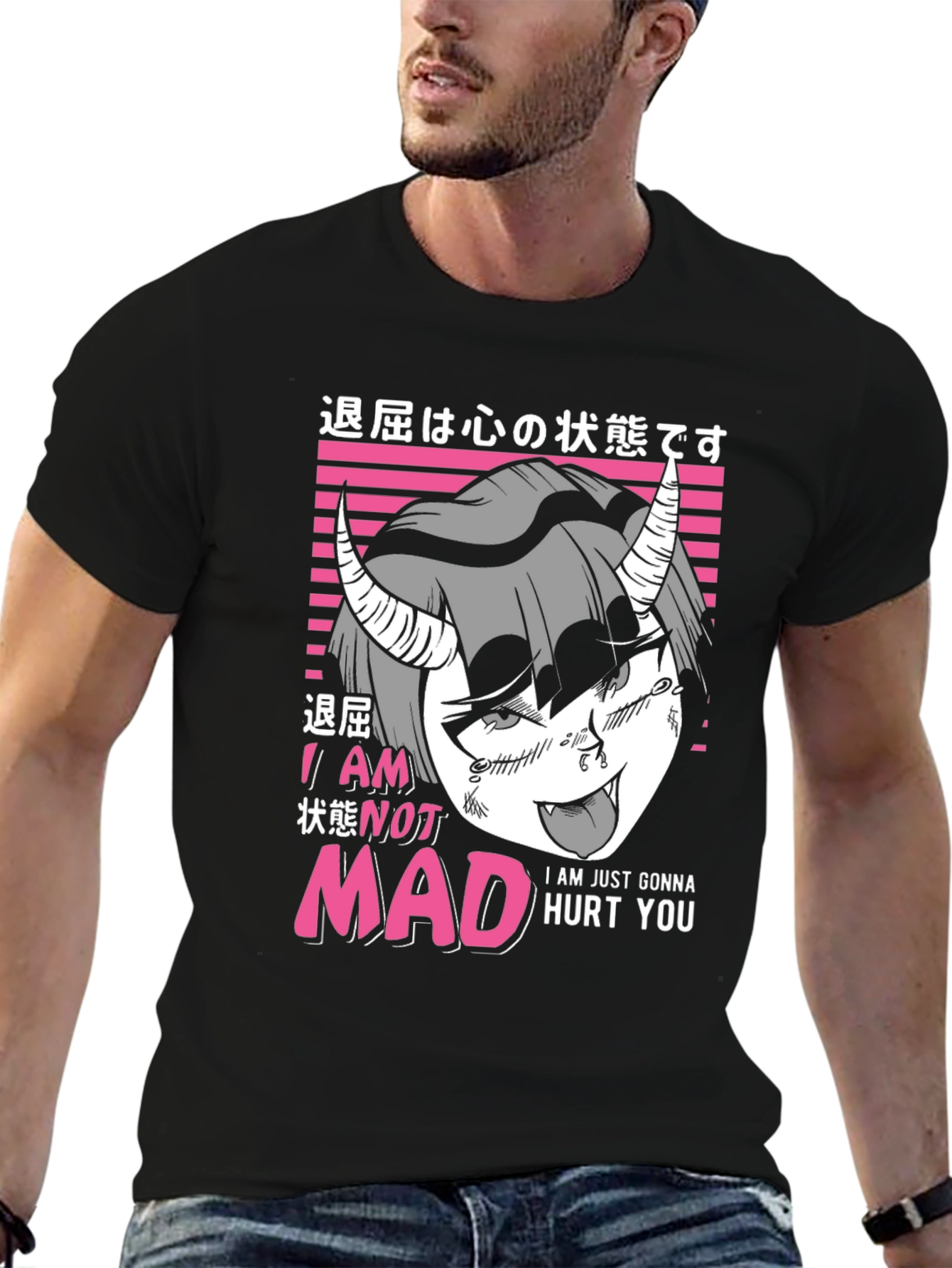 I Am Not Mad Anime Graphic T-Shirt