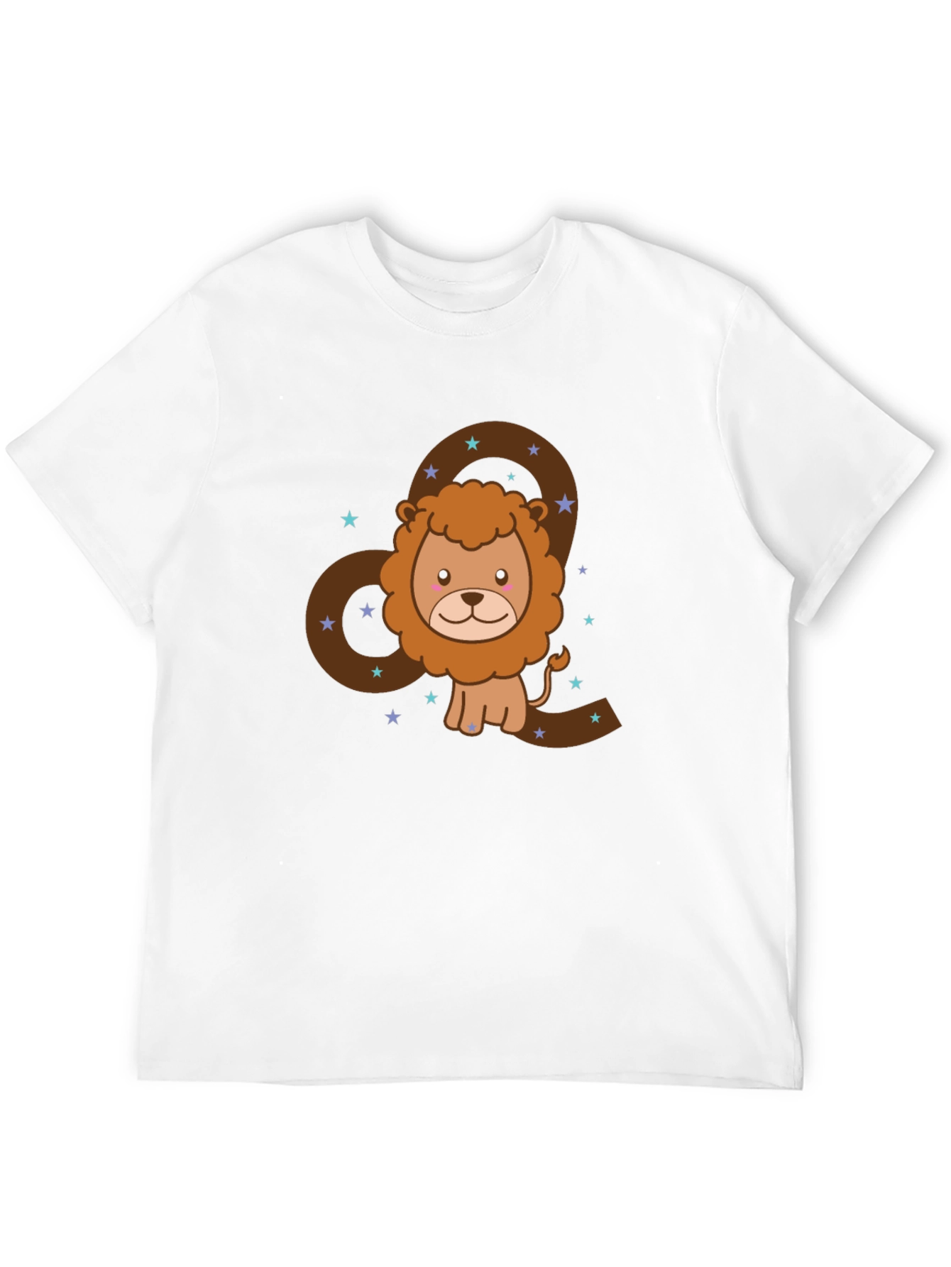 Leo Zodiac T-Shirt - Cute Lion Cartoon Design
