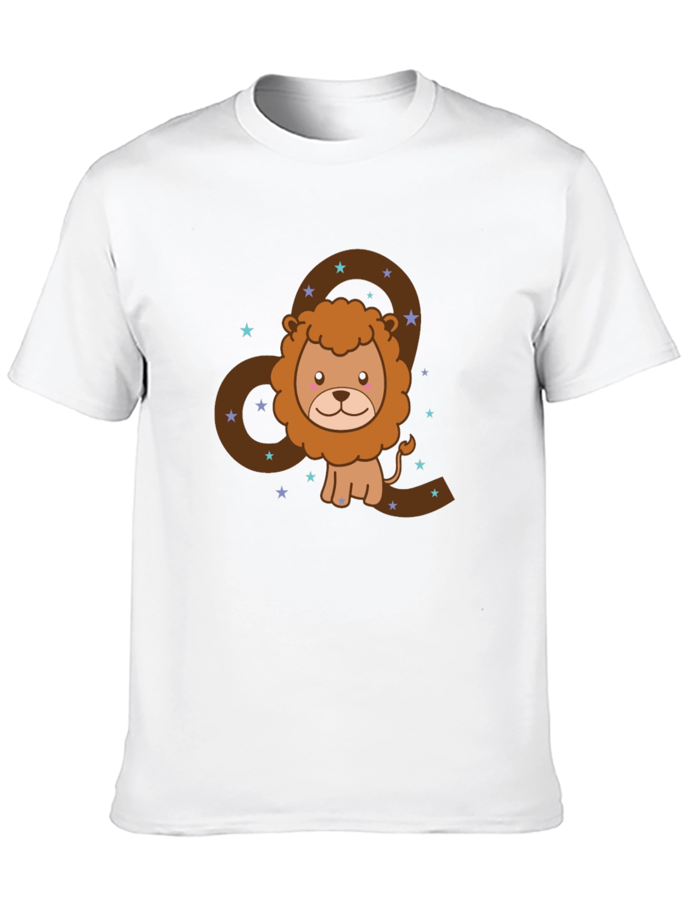 Leo Zodiac T-Shirt - Cute Lion Cartoon Design