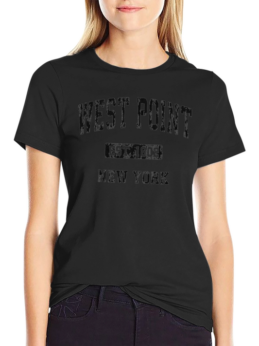 West Point T-Shirt - Est. 1802 - Black