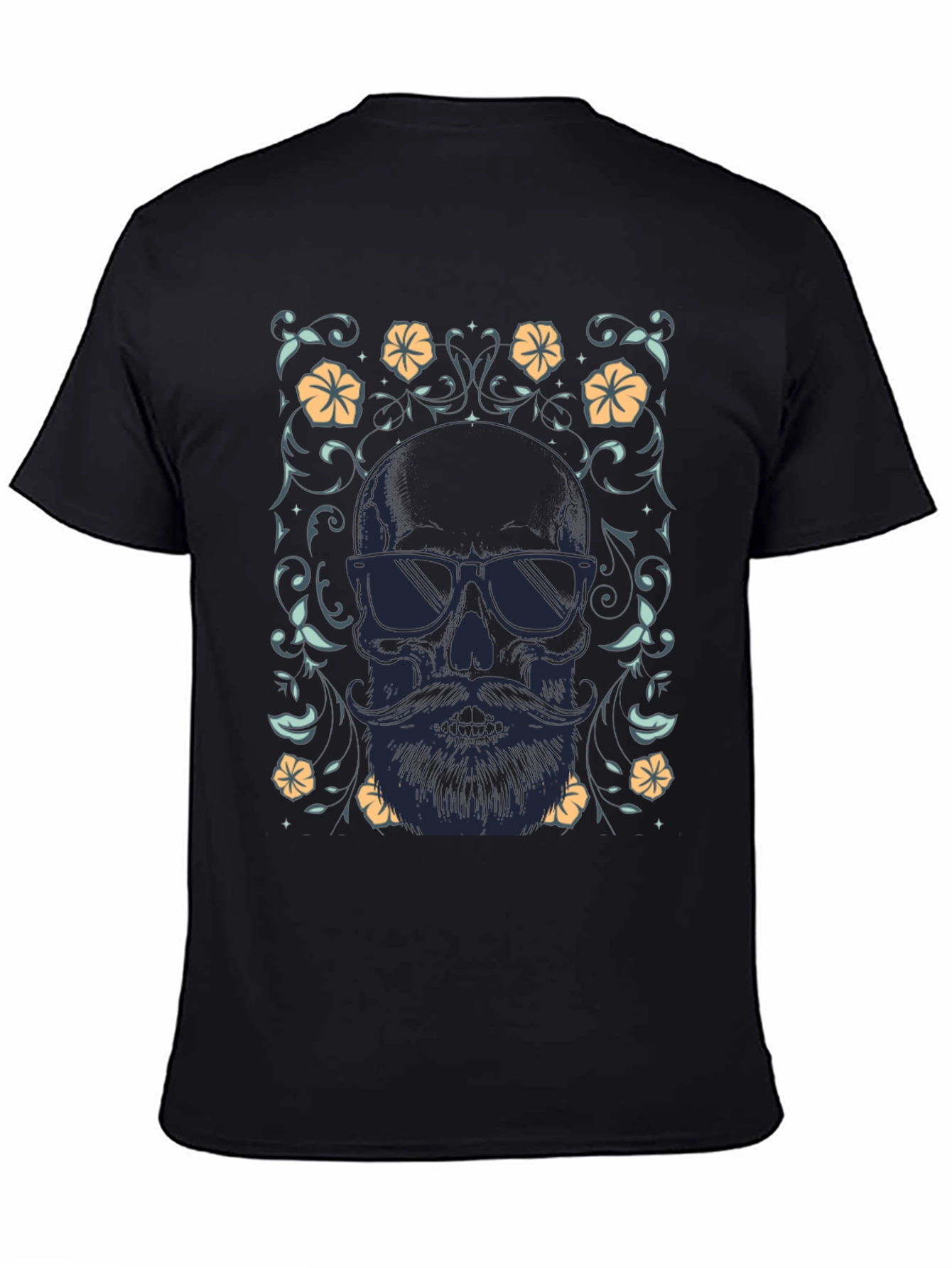 Bearded Skull Graphic Tee - Cool & Stylish
