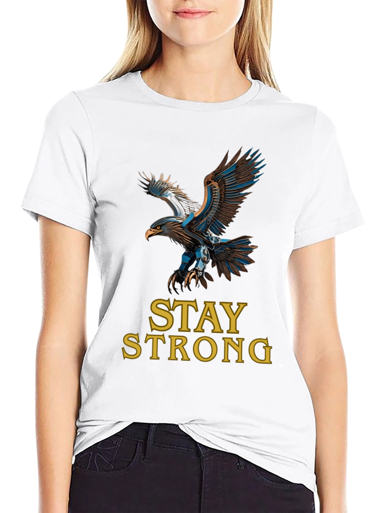 Eagle Graphic Tee - Stay Strong - Classic Fit