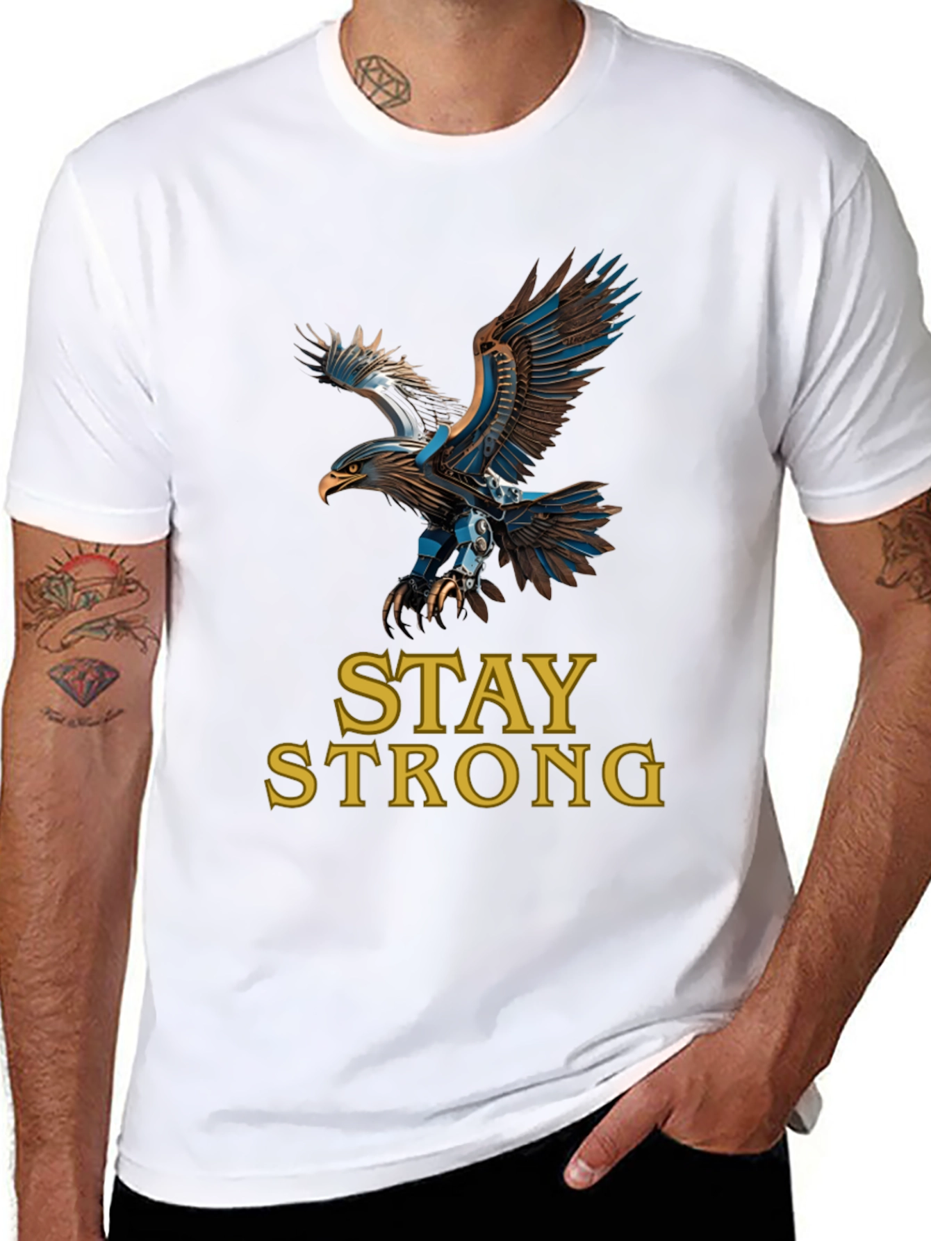 Eagle Graphic Tee - Stay Strong - Classic Fit