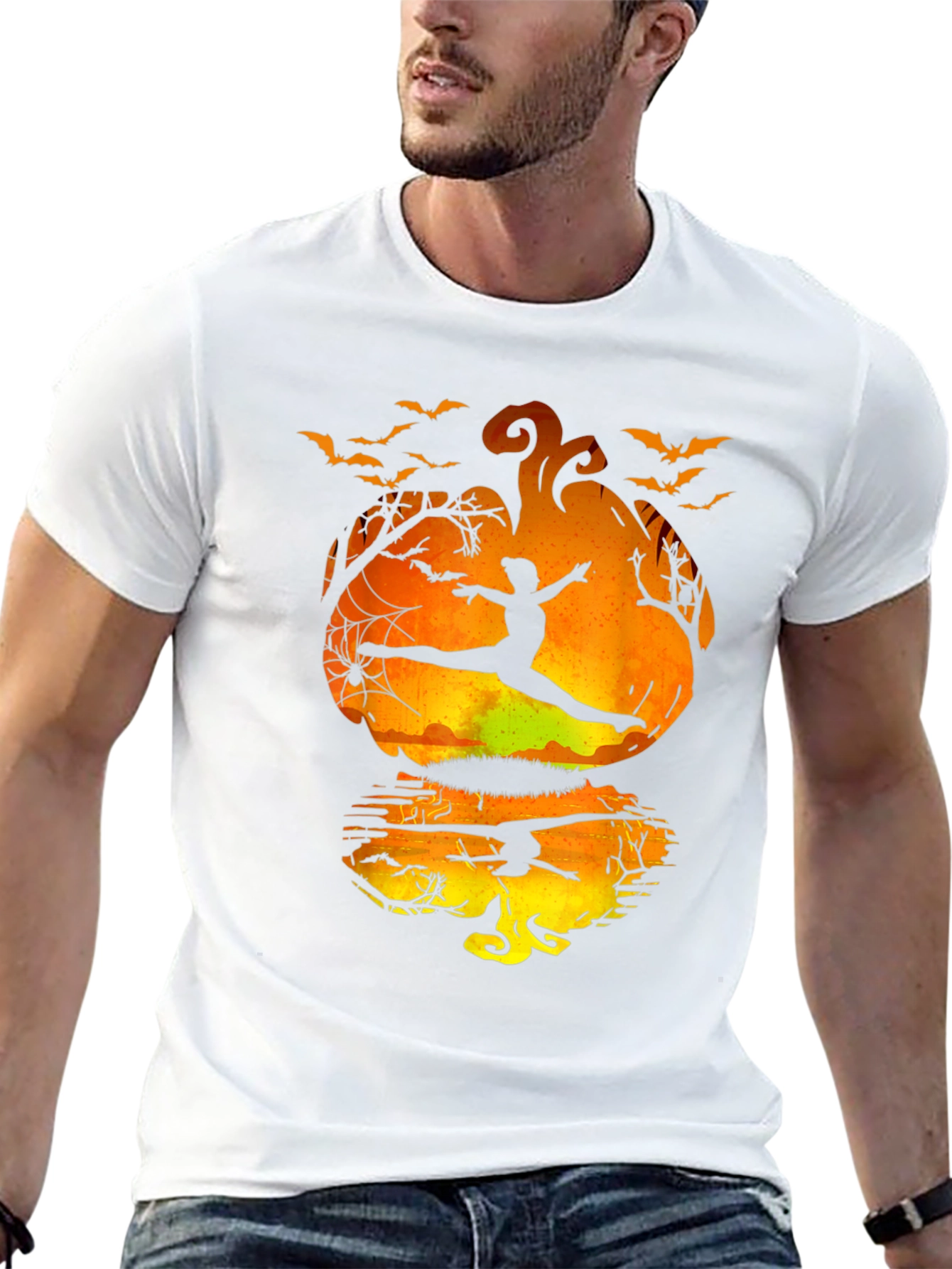 Halloween Dancer T-Shirt - Pumpkin Silhouette