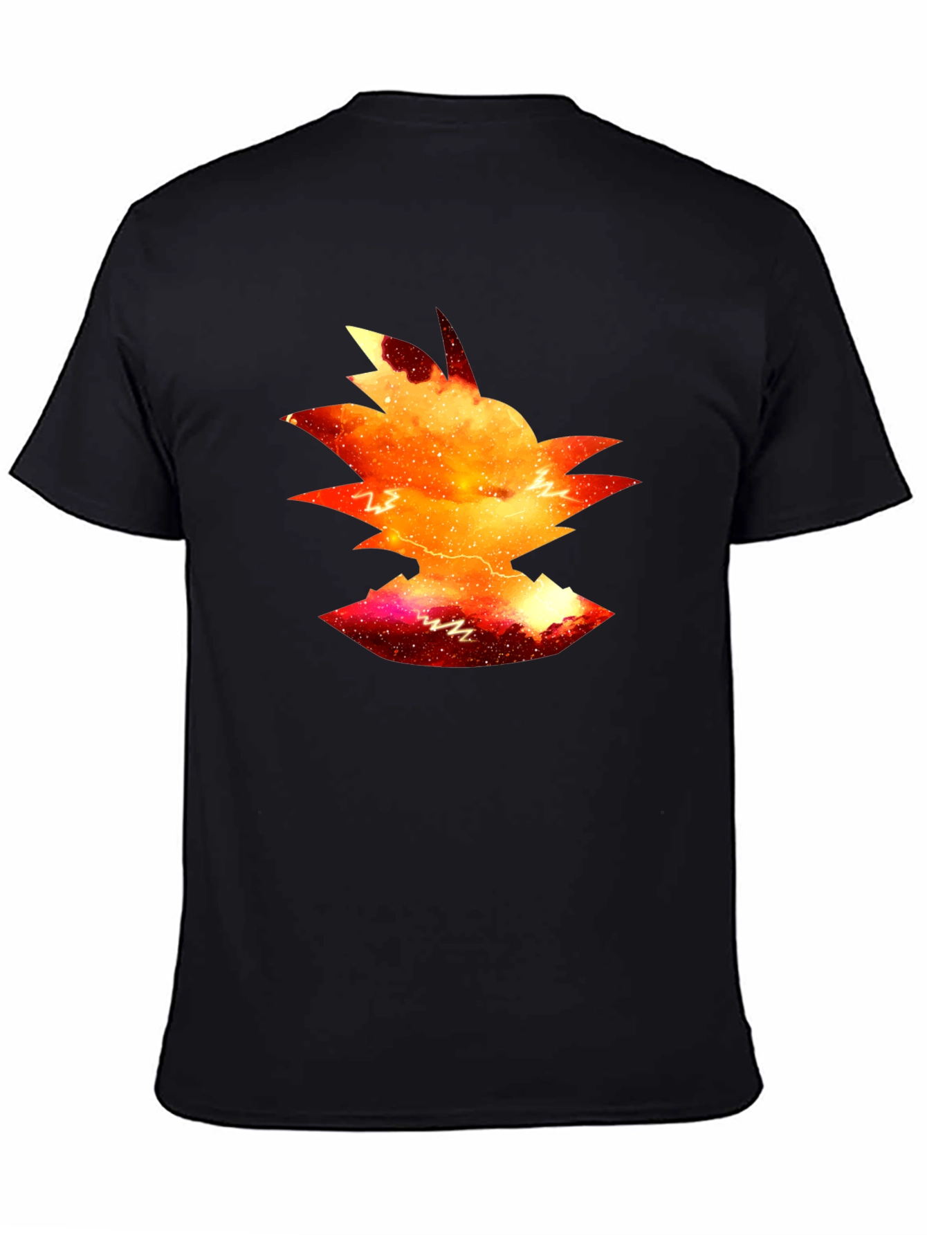 Goku Galaxy Silhouette Tee - Black