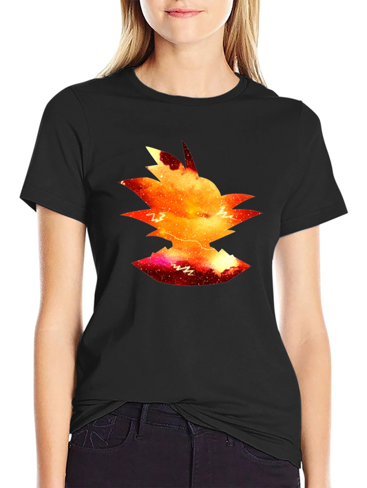 Goku Galaxy Silhouette Tee - Black