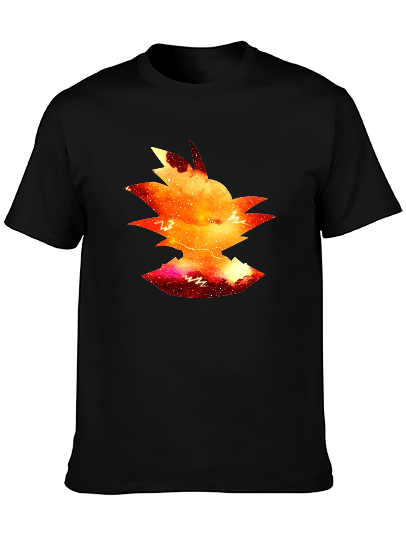 Goku Galaxy Silhouette Tee - Black