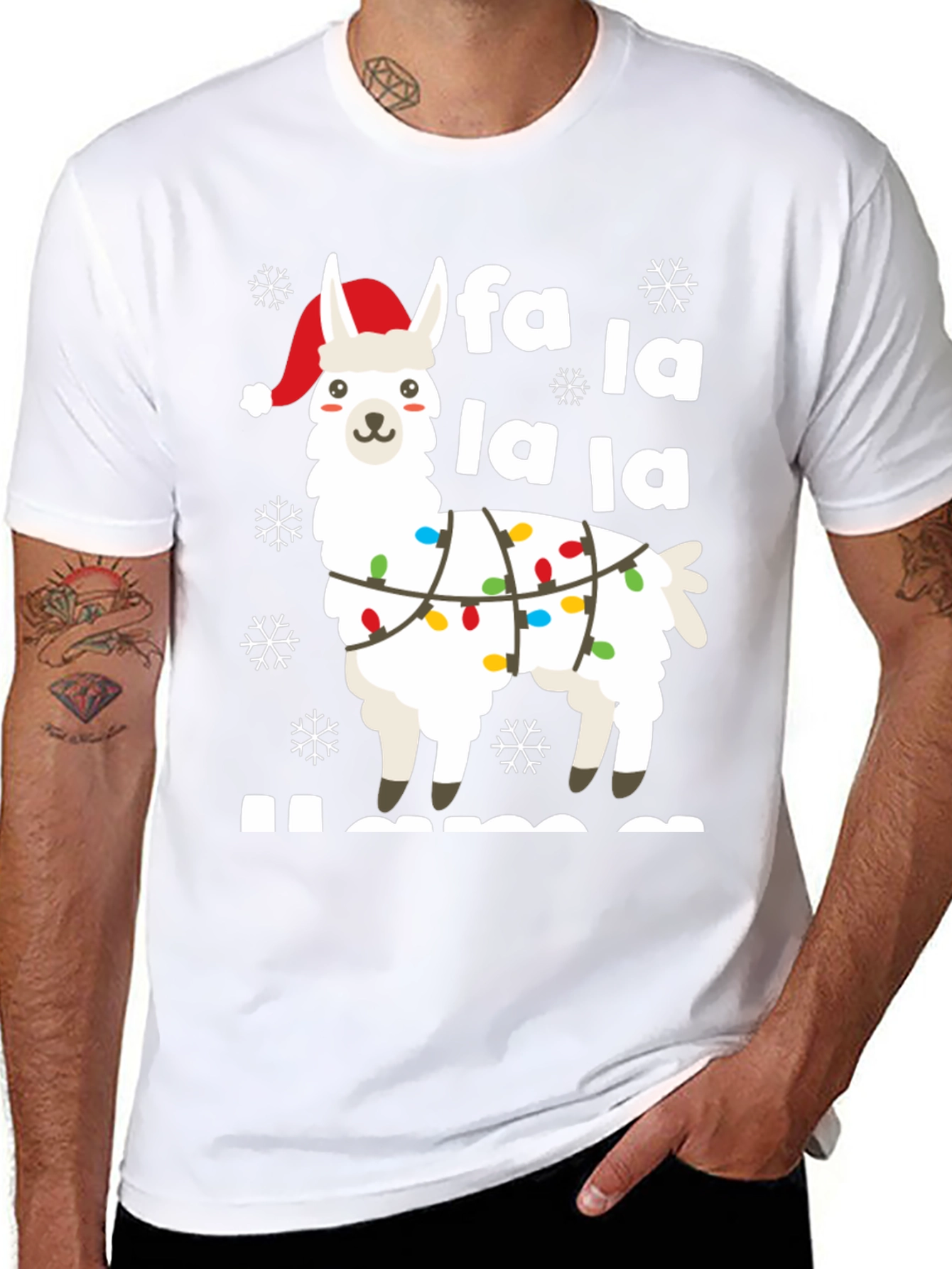 Festive Llama Holiday T-Shirt
