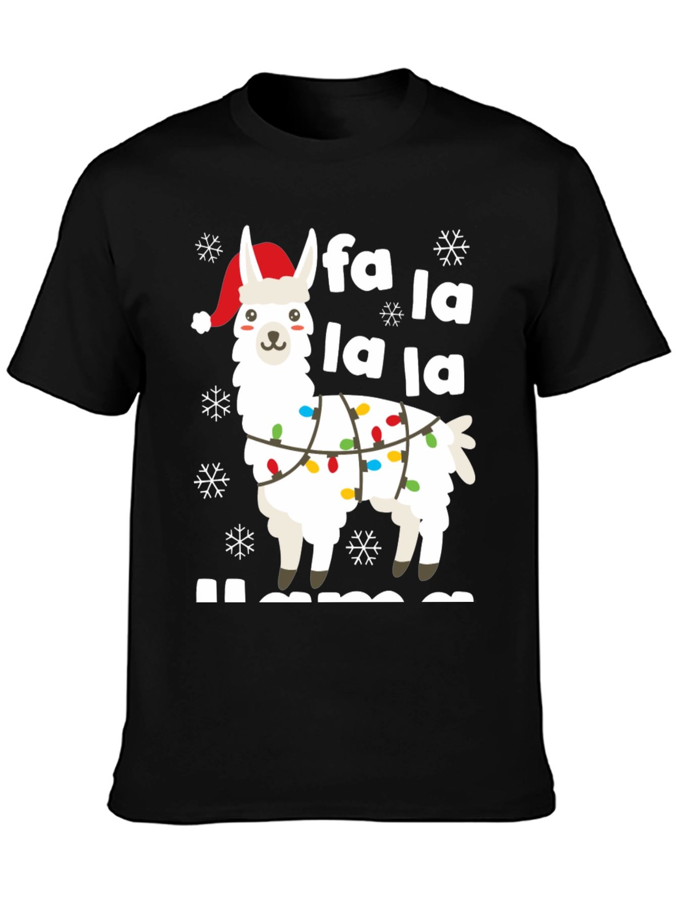 Festive Llama Holiday T-Shirt