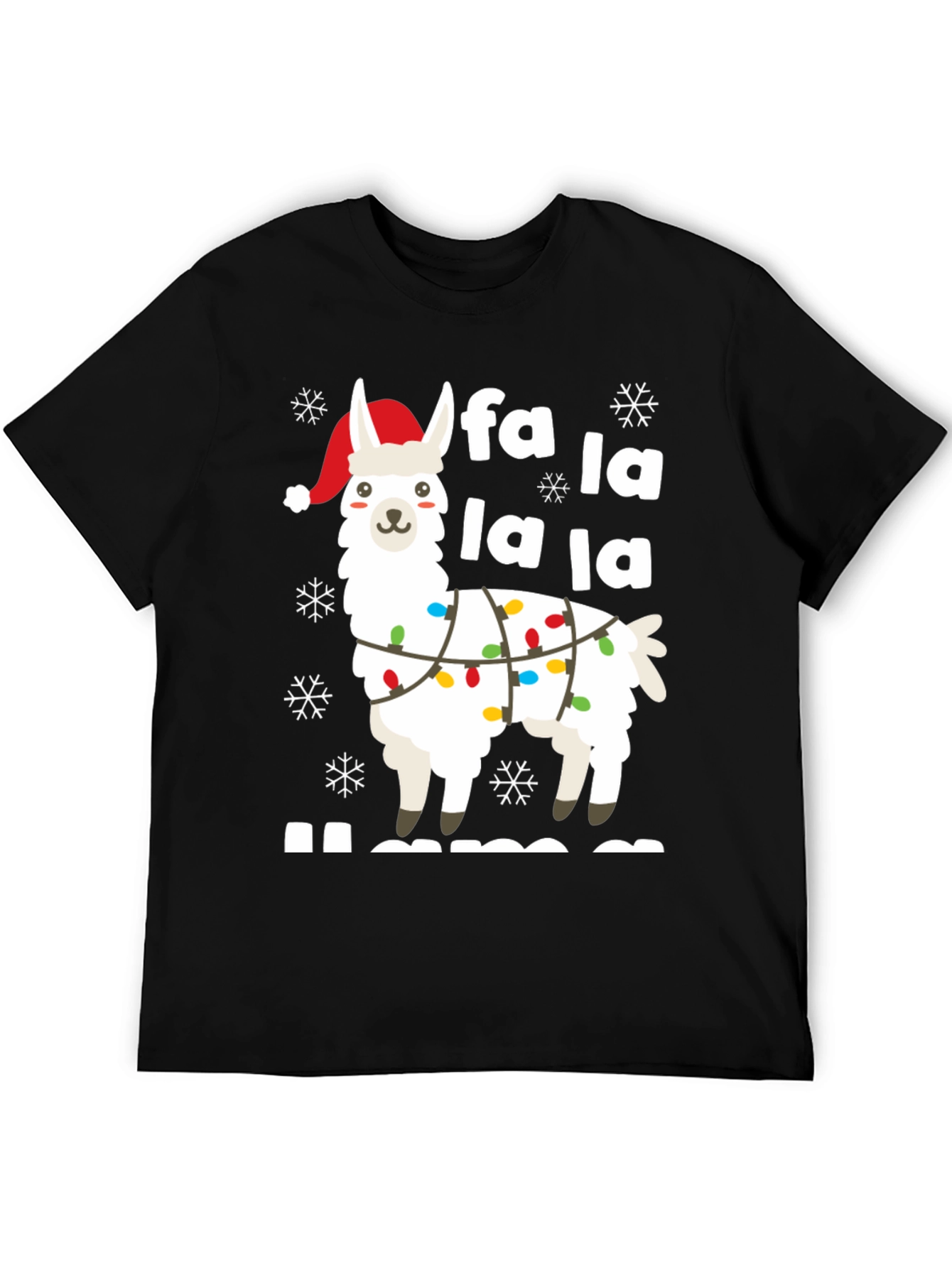 Festive Llama Holiday T-Shirt