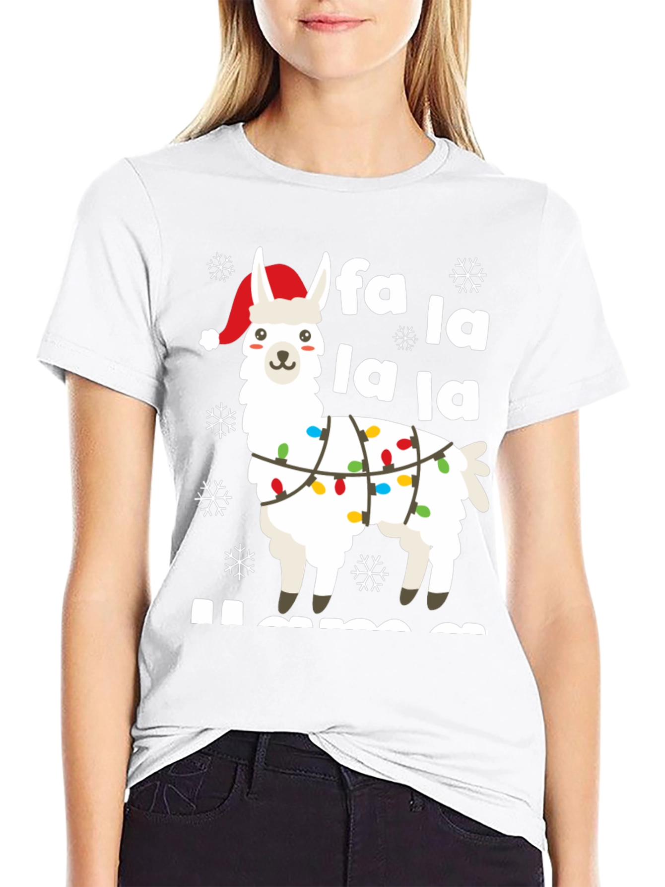 Festive Llama Holiday T-Shirt