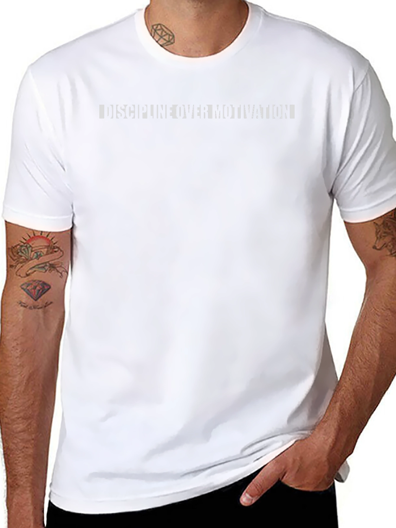 Discipline Over Motivation Black T-Shirt