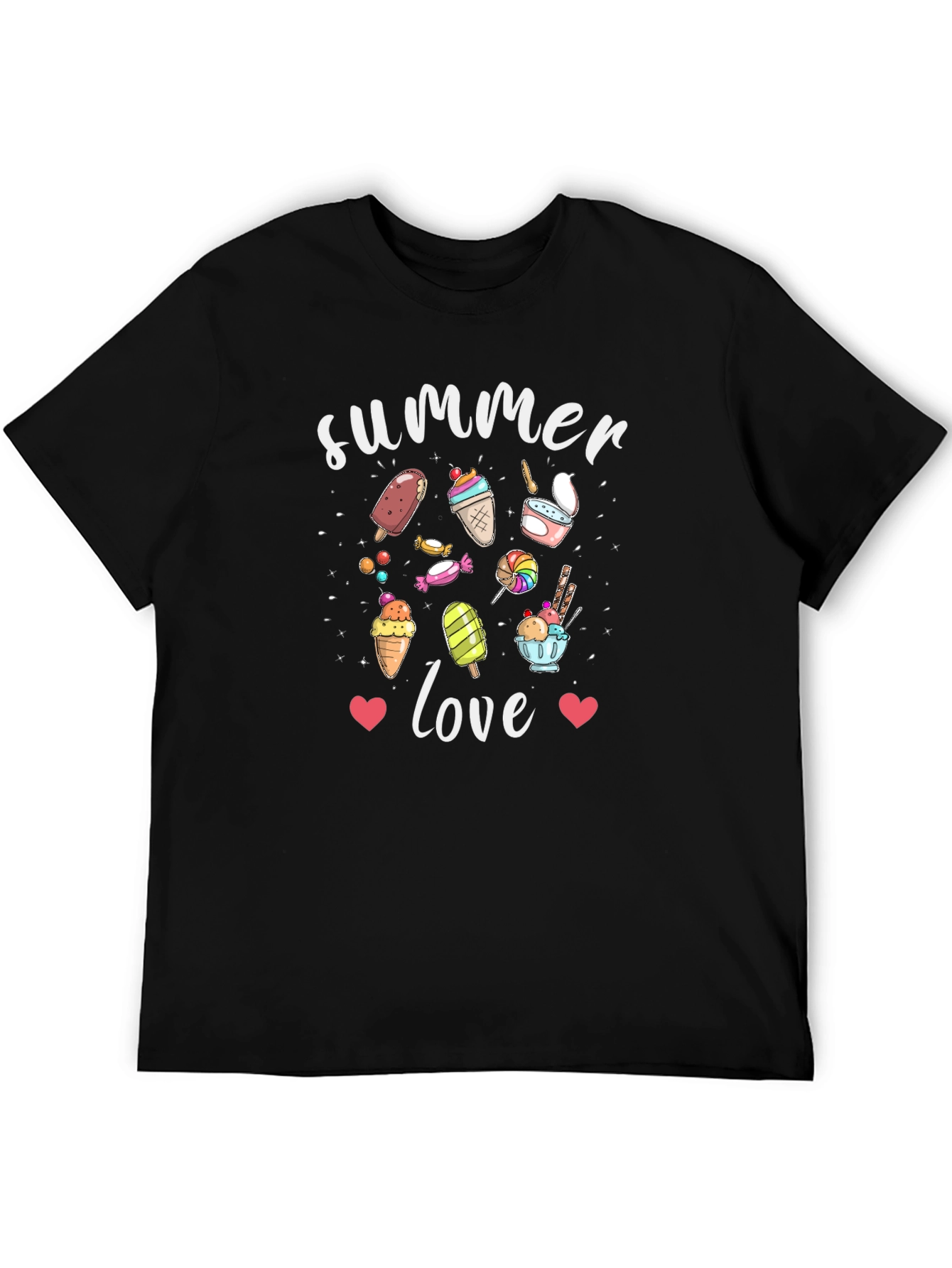 Summer Love Graphic Tee - Black