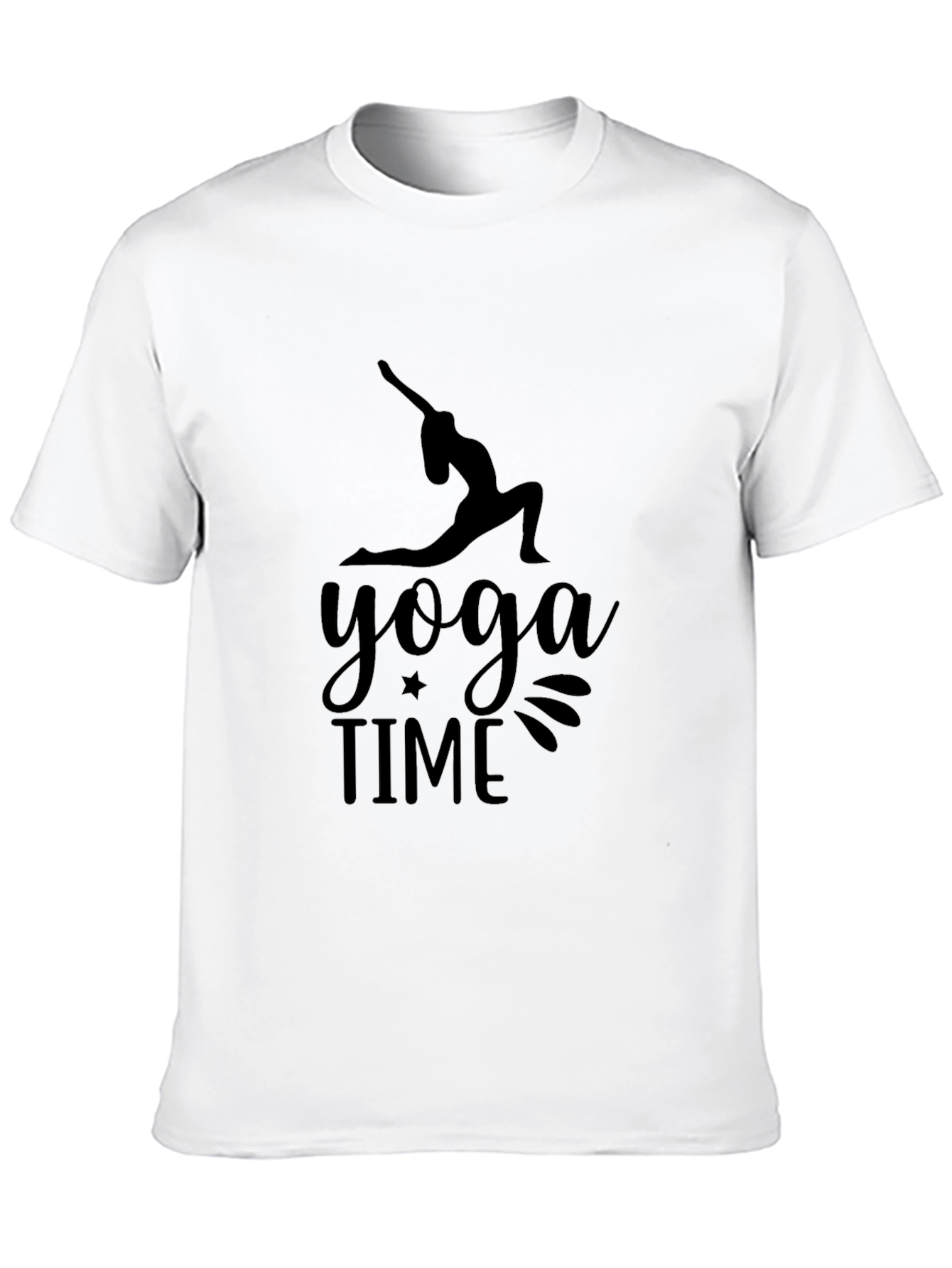 Yoga Time Graphic Black T-Shirt