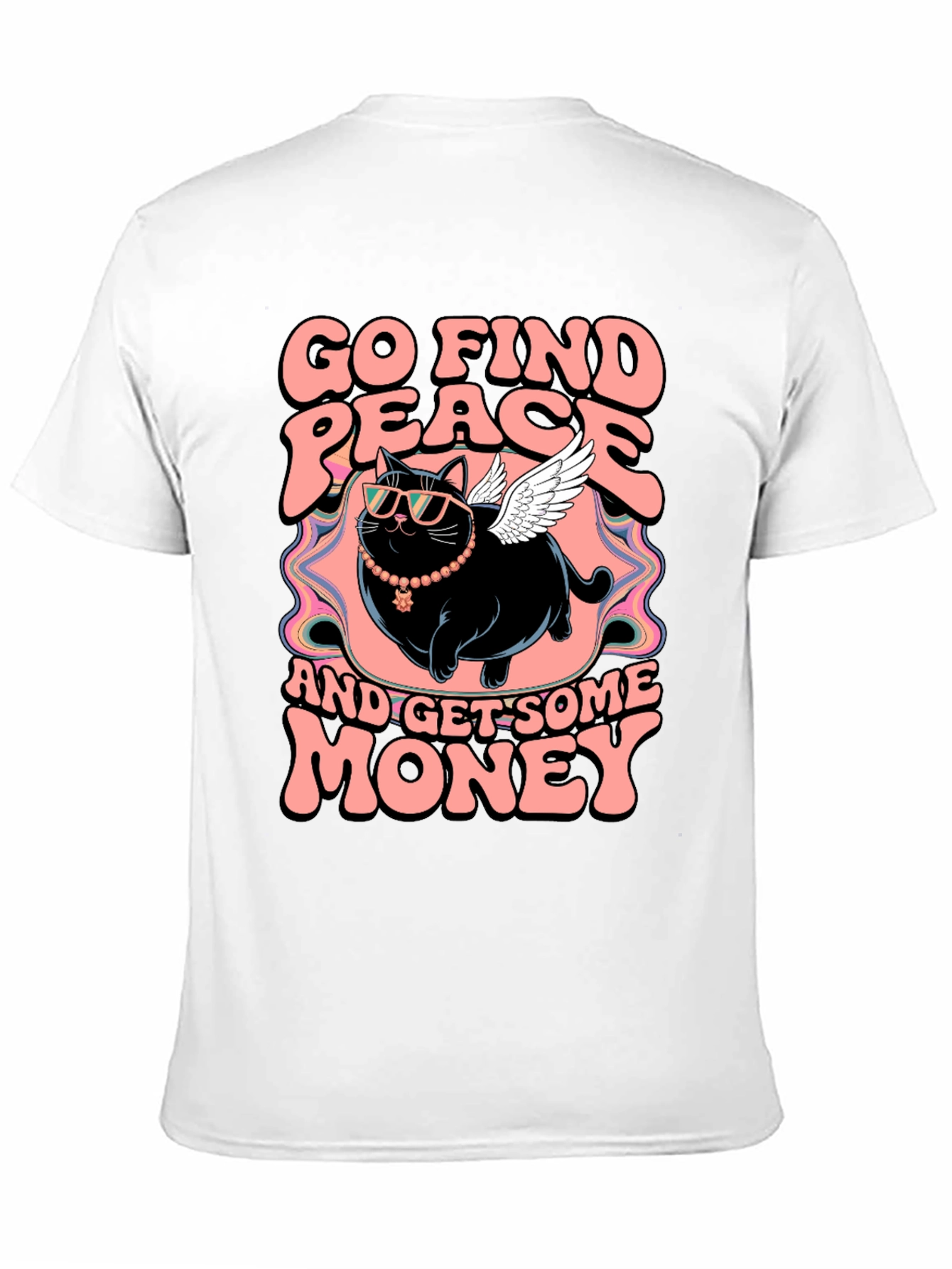 Go Find Peace Cat T-Shirt