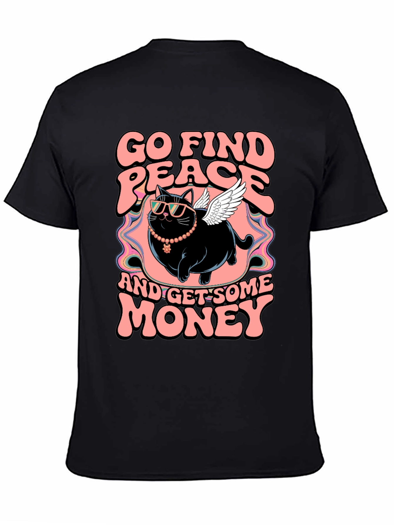 Go Find Peace Cat T-Shirt